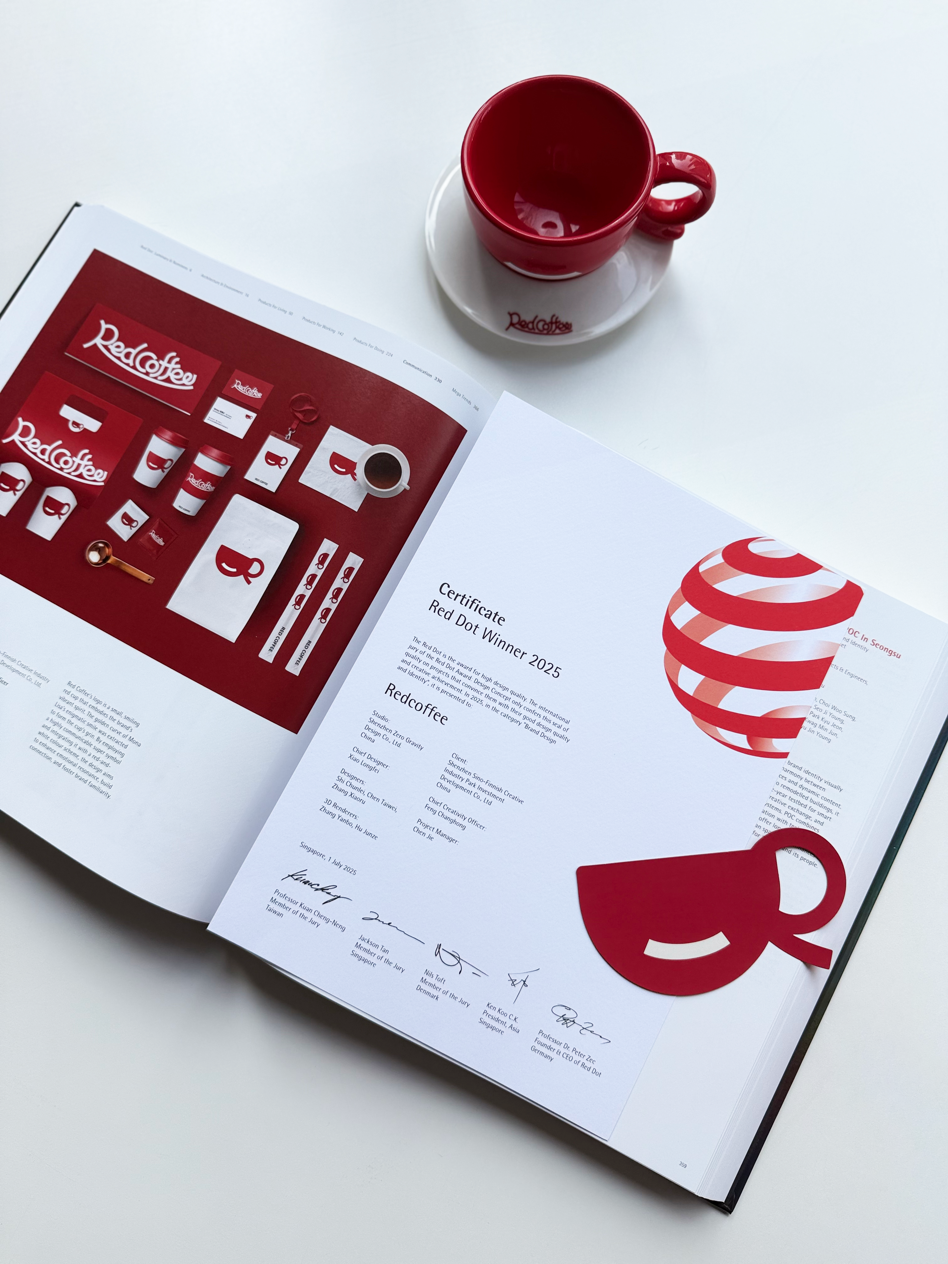 Red dot award，packing design，Brand design，coffee cup，