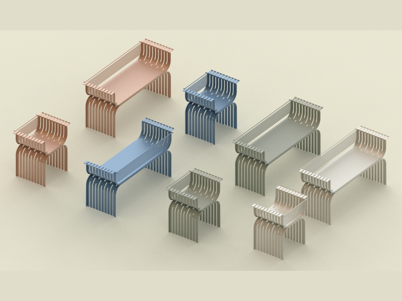 RİVO，chair，furniture，modularization，