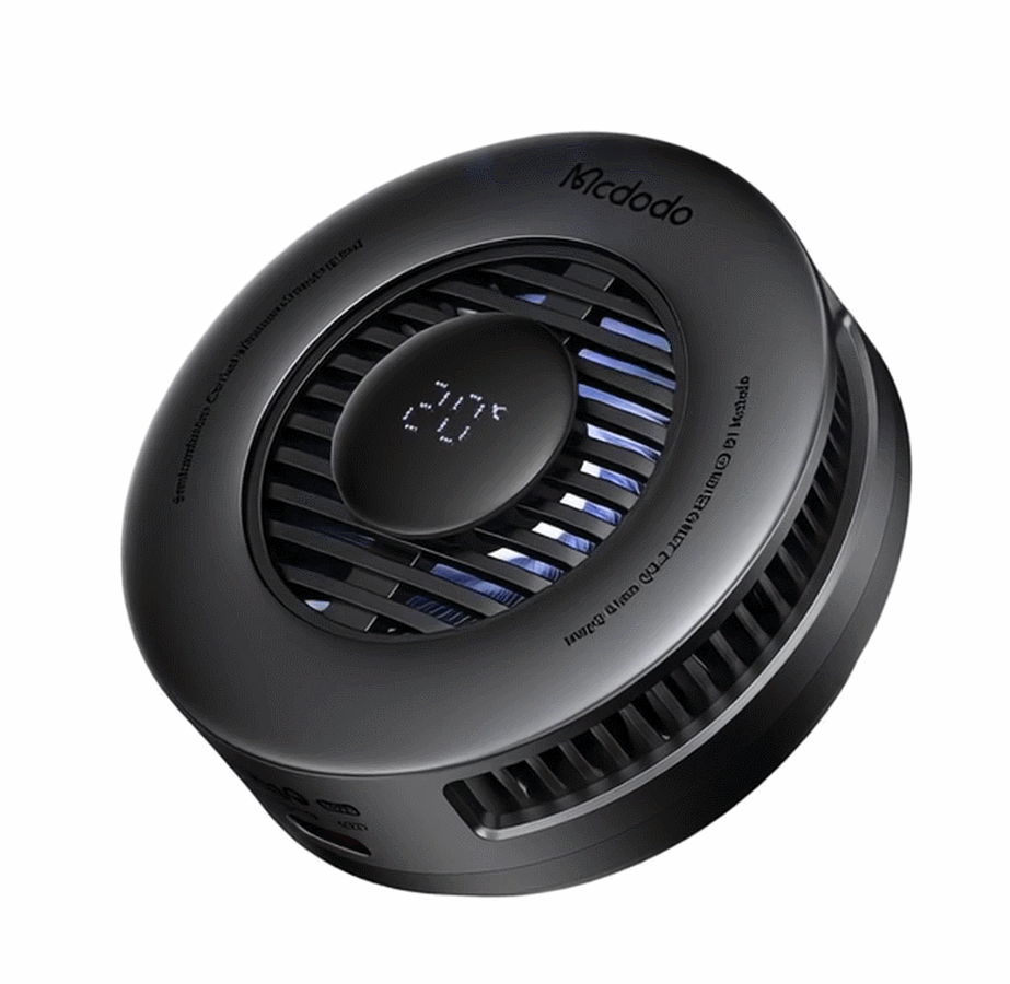 Qi2.2 wireless charge 25W，Turbofan，Breathing light interaction，AI temperature control real-time digital display，metal heat dissipation grid，apple ecology，Active cooling temperature control，Simple business，