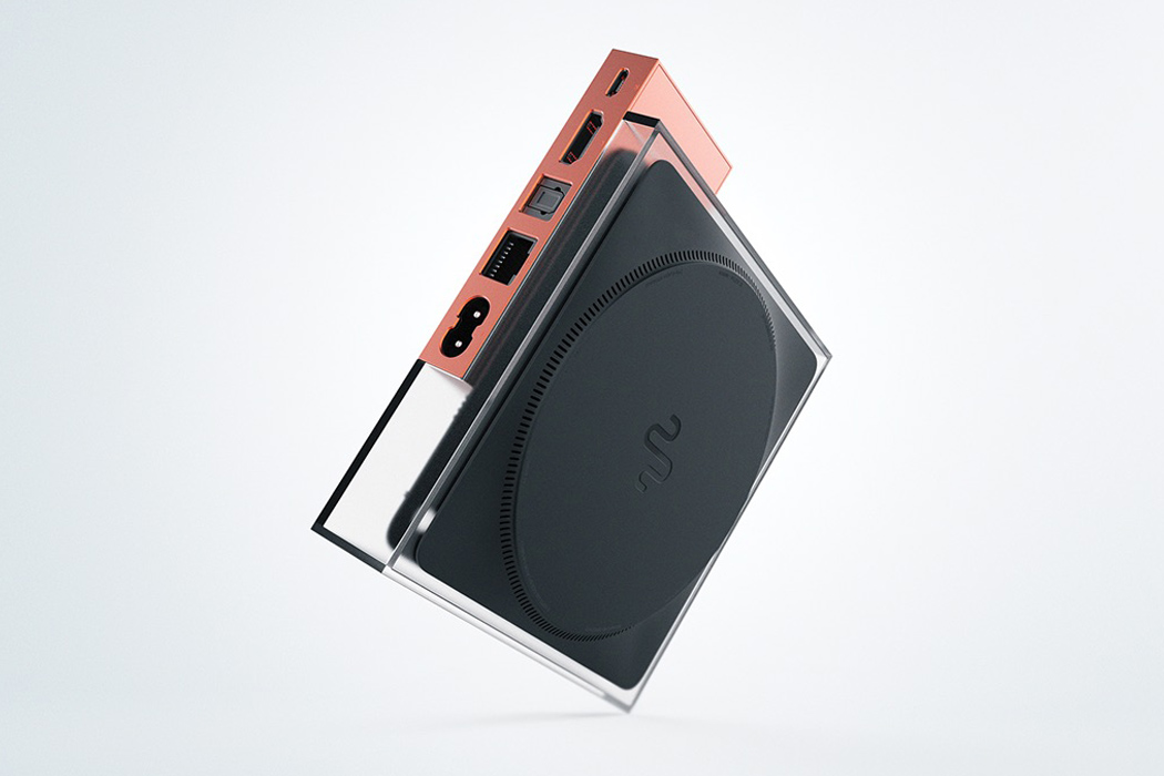 Set top box，transparent，Coated aluminum box，Aesthetics of science and technology，