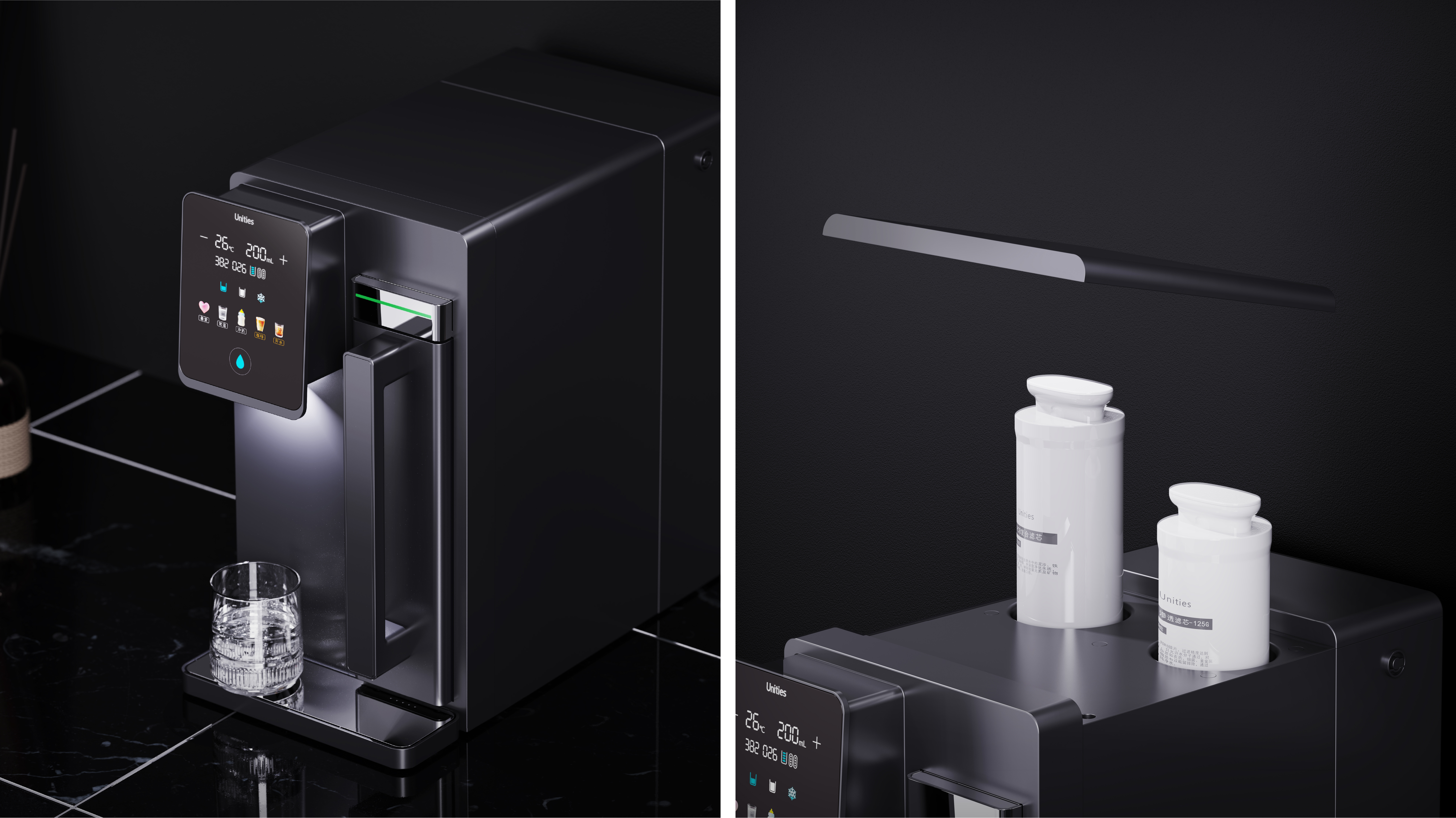 Clean drinking machine, water dispenser, desktop water dispenser, ice-making water dispenser，