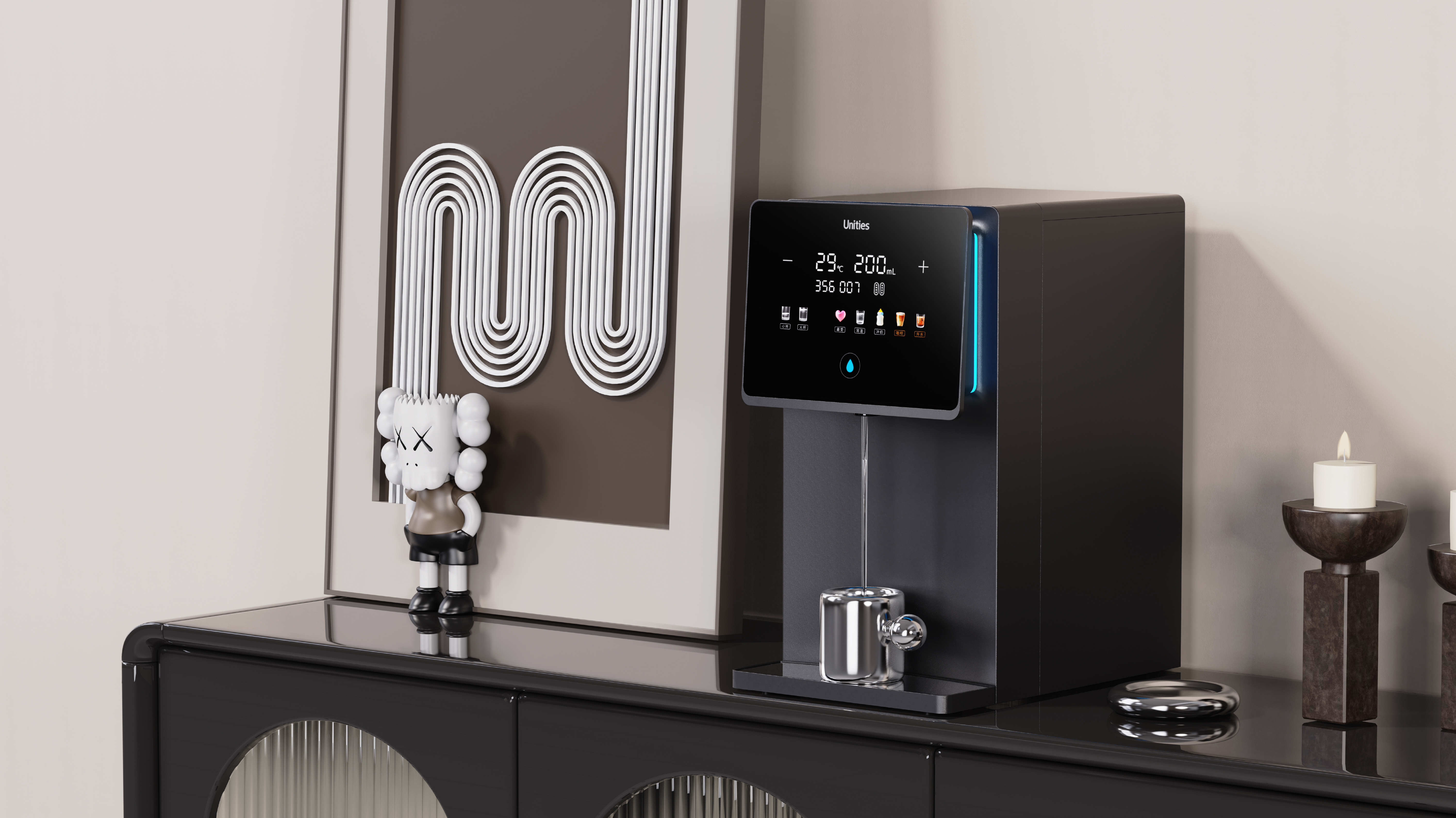 Clean drinking machine, water dispenser, desktop water dispenser, ice-making water dispenser，