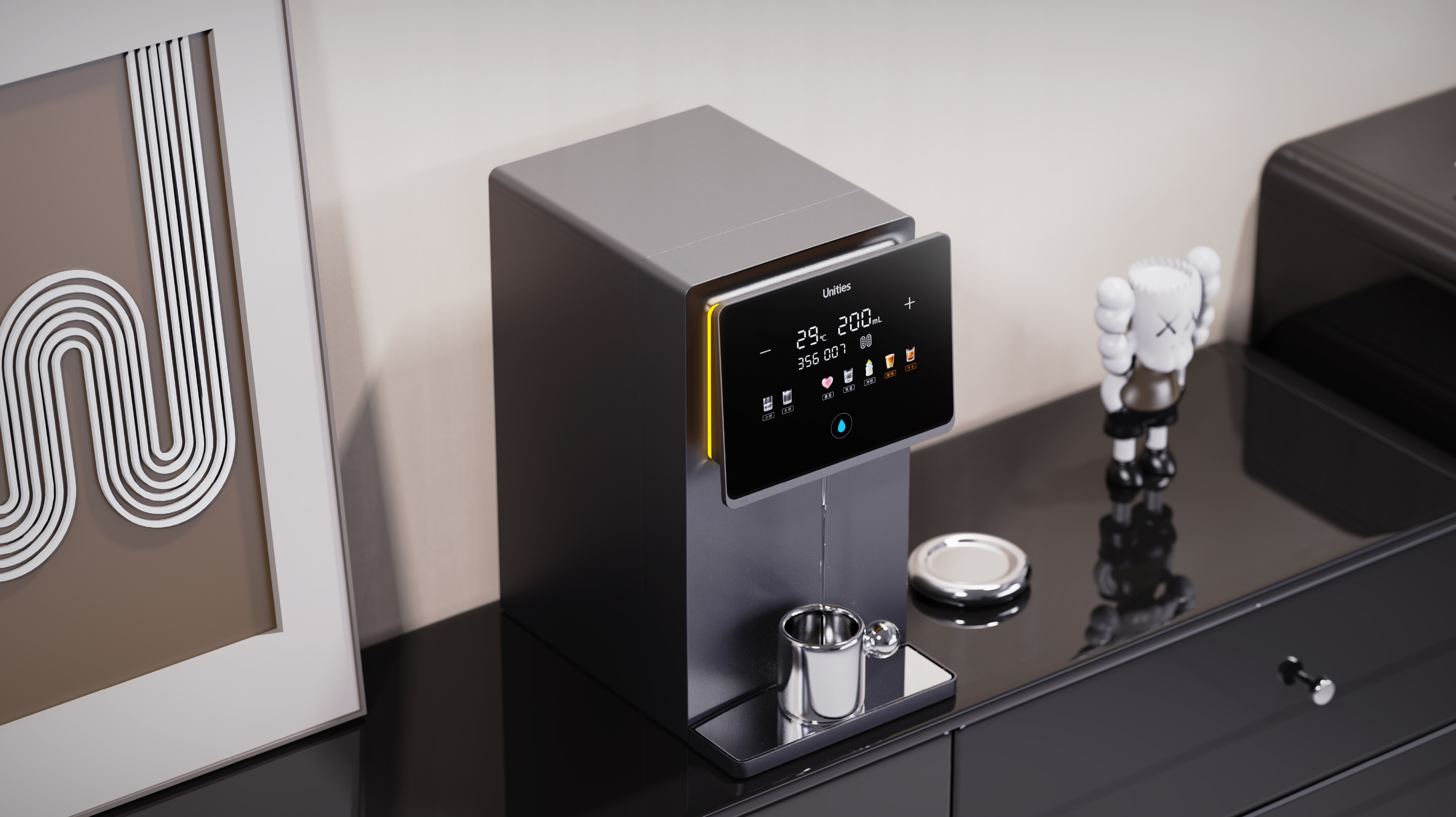 Clean drinking machine, water dispenser, desktop water dispenser, ice-making water dispenser，