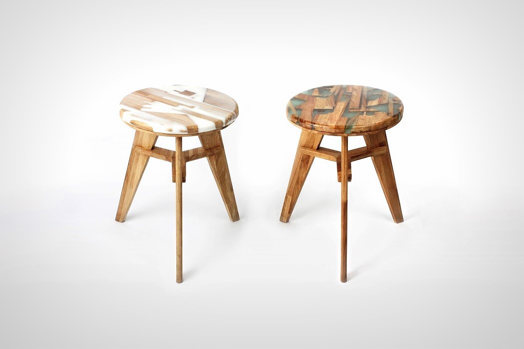 stool，Jang Won, Kyung，woodiness，