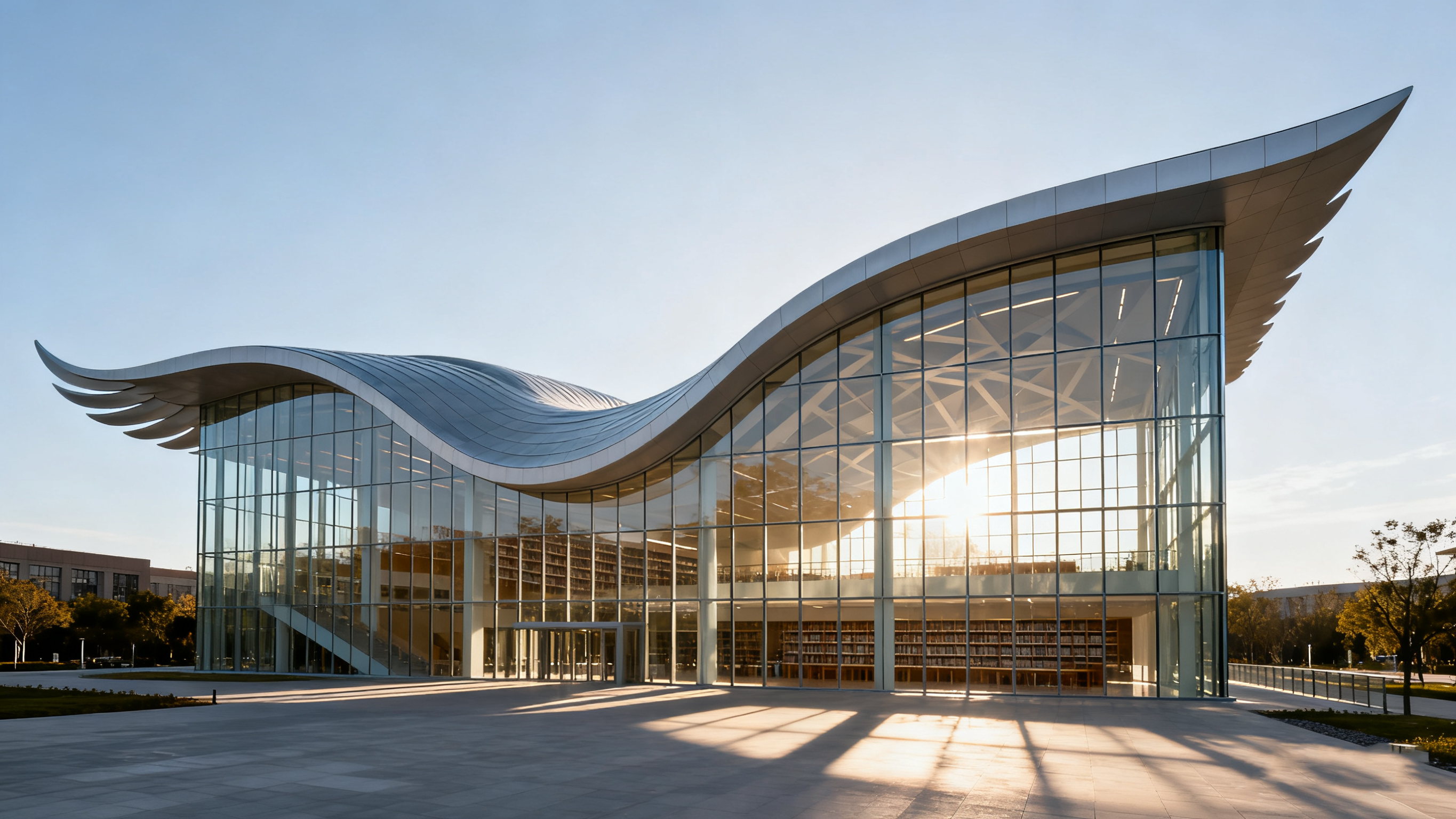 Architectural Design of Oriental Phoenix Library，