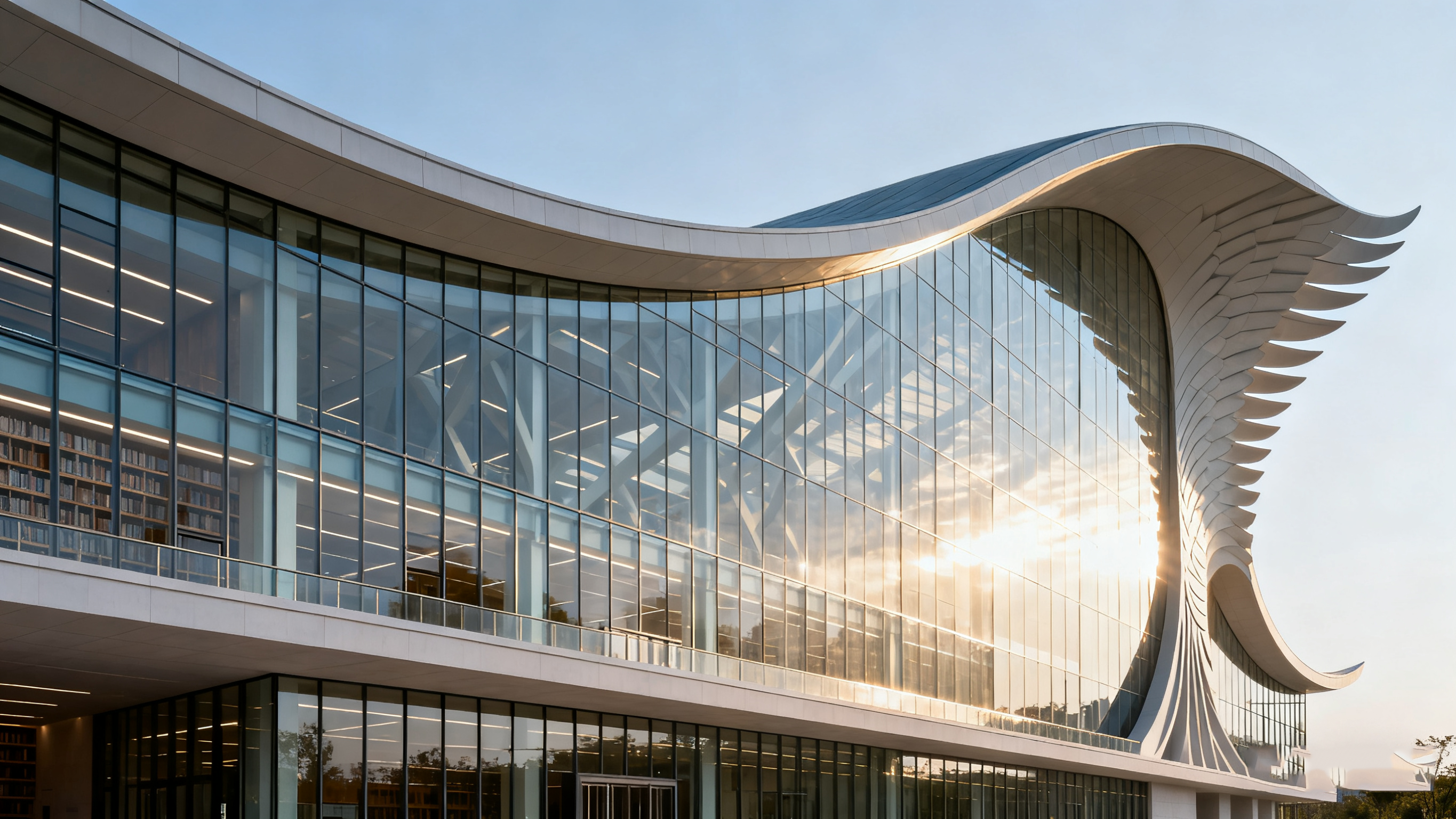 Architectural Design of Oriental Phoenix Library，