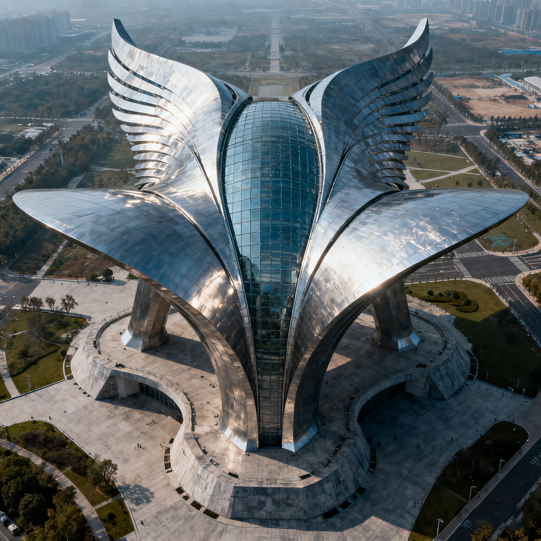 Architectural Design of Oriental Phoenix Library，