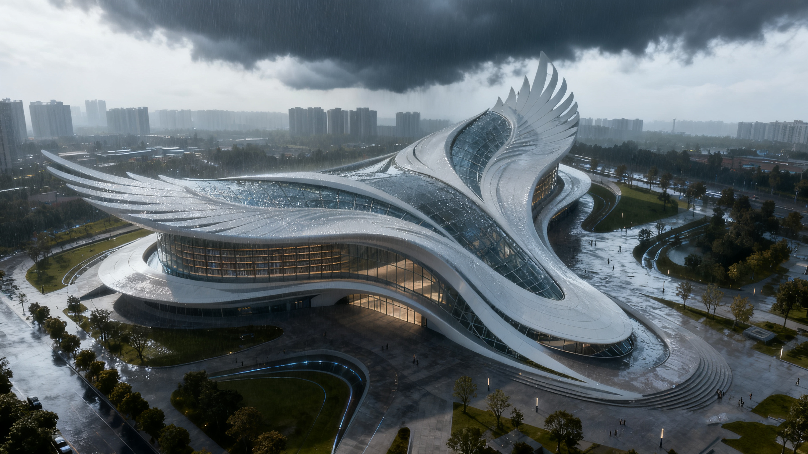 Architectural Design of Oriental Phoenix Library，