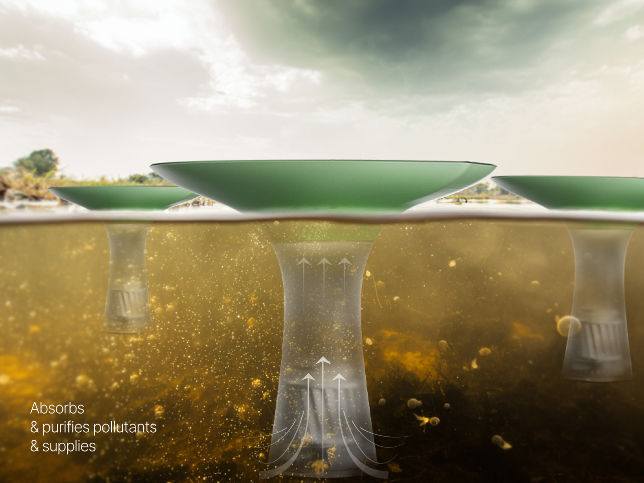 Floating water purifier，solar energy，Outdoor survival，Emergency water purification，Outdoor survival，