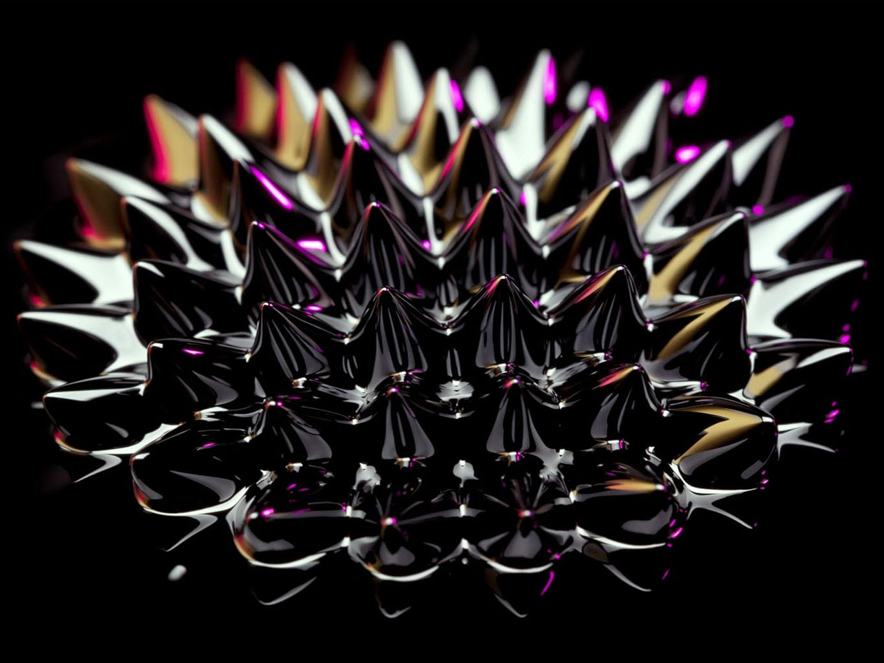 Ferromagnetic fluid，Visual Music，Bluetooth audio，Desktop Art，Black Technology，