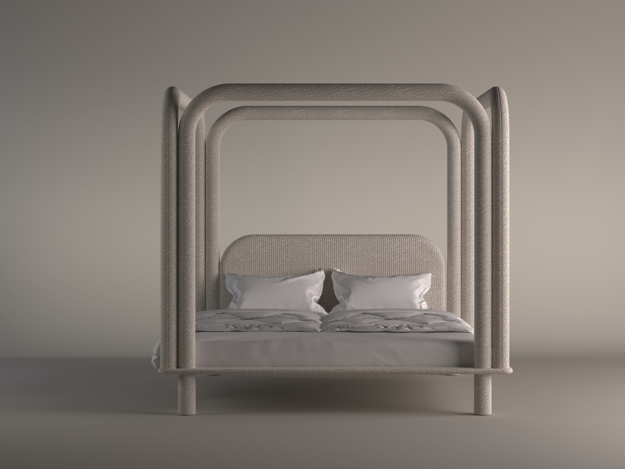 Lamb cashmere，Non-angular design，Modern Childhood，modularization，Bed，