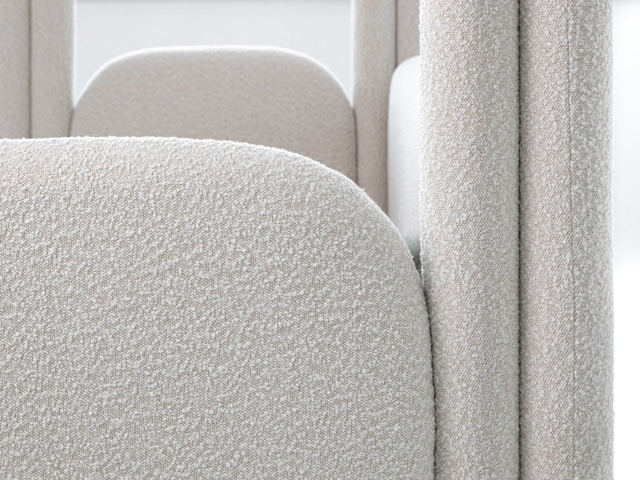 Lamb cashmere，Non-angular design，Modern Childhood，modularization，Bed，