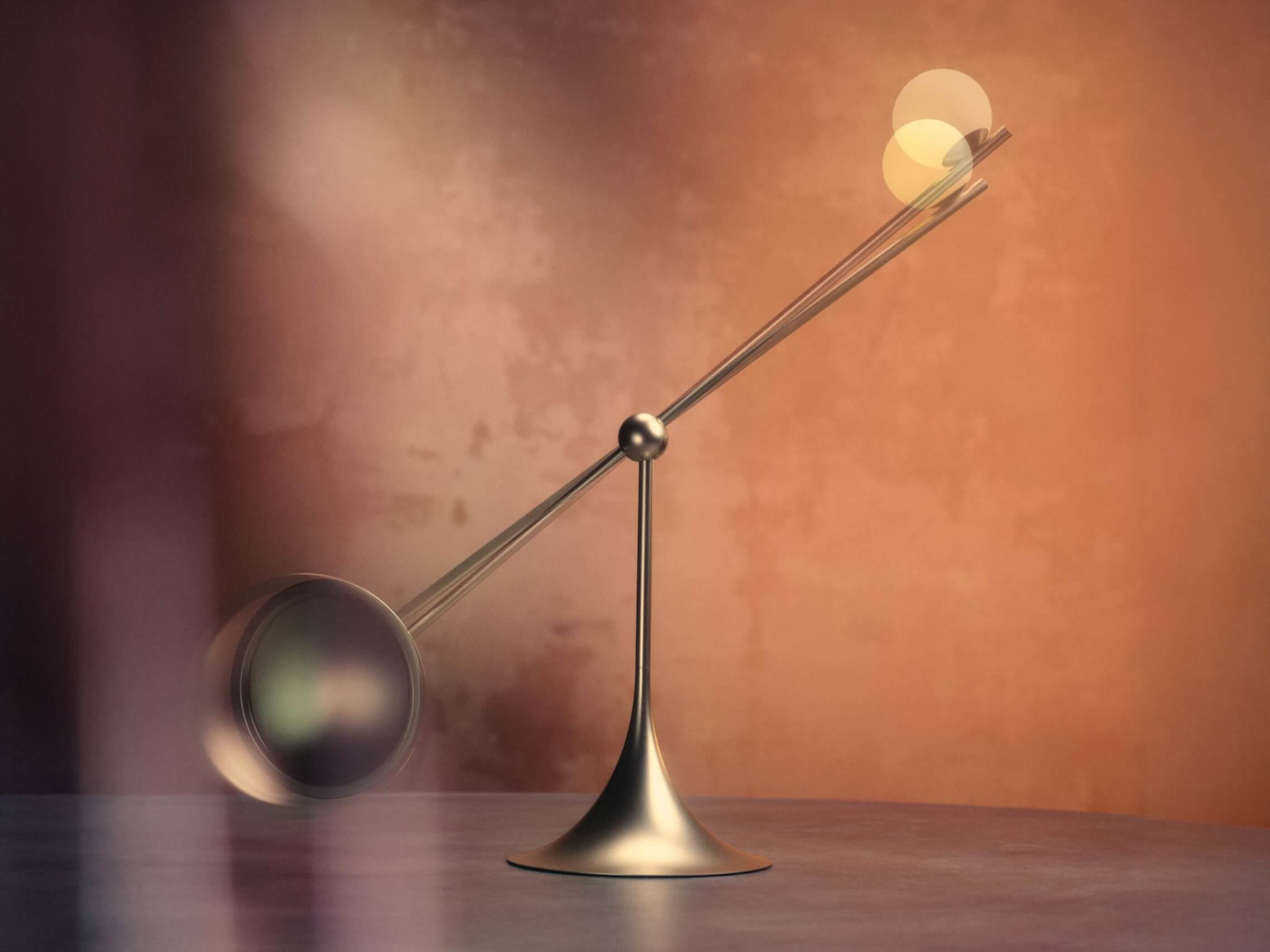 Sculpture table lamp，magnetic attraction positioning，Desktop Aesthetics，Lumio Ovo，Minimalist design ，