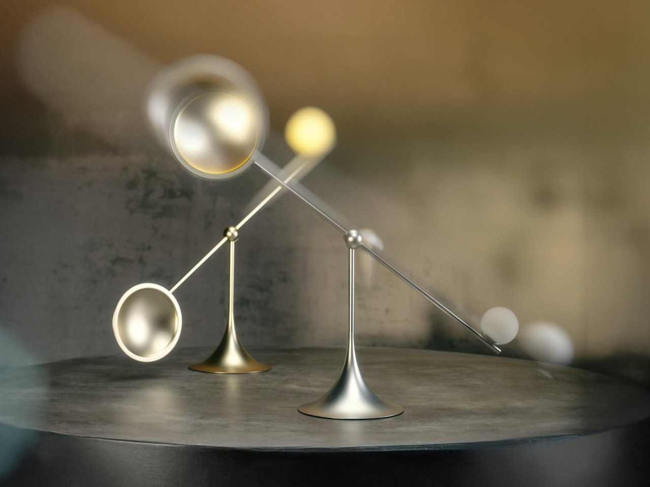 Sculpture table lamp，magnetic attraction positioning，Desktop Aesthetics，Lumio Ovo，Minimalist design ，