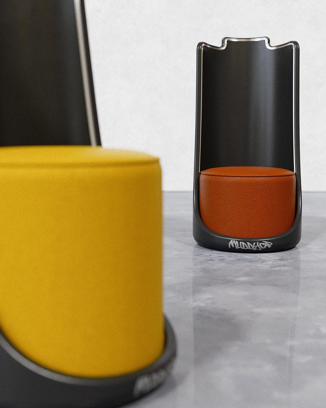 Quirky Furniture，Modern design，Red battery strip，Power Inspiration，humor，