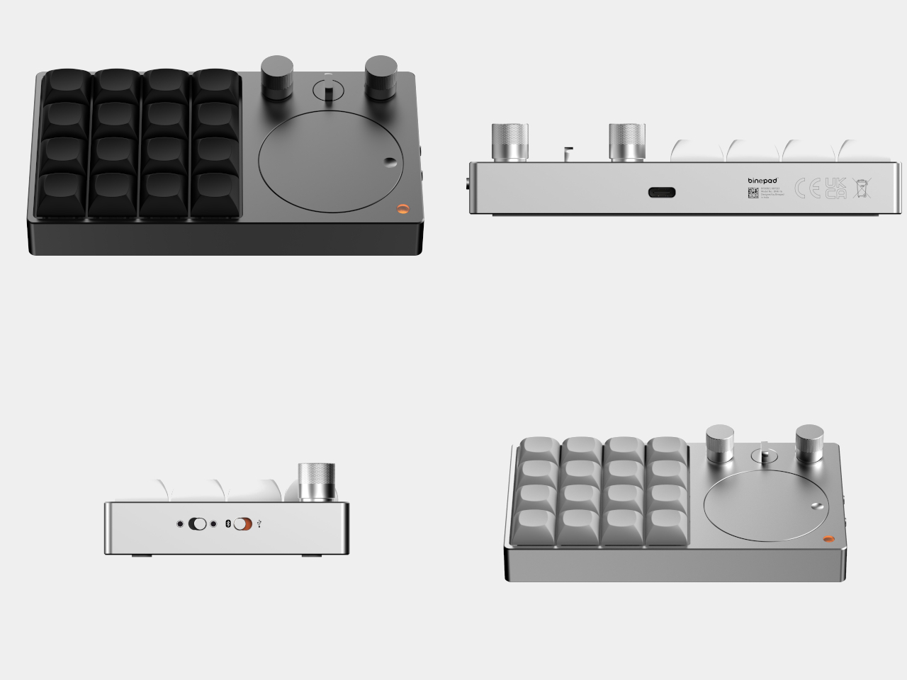 Double platform，Aluminum alloy CNC，BNK-16，Macro Keyboard，Haptic Knob，