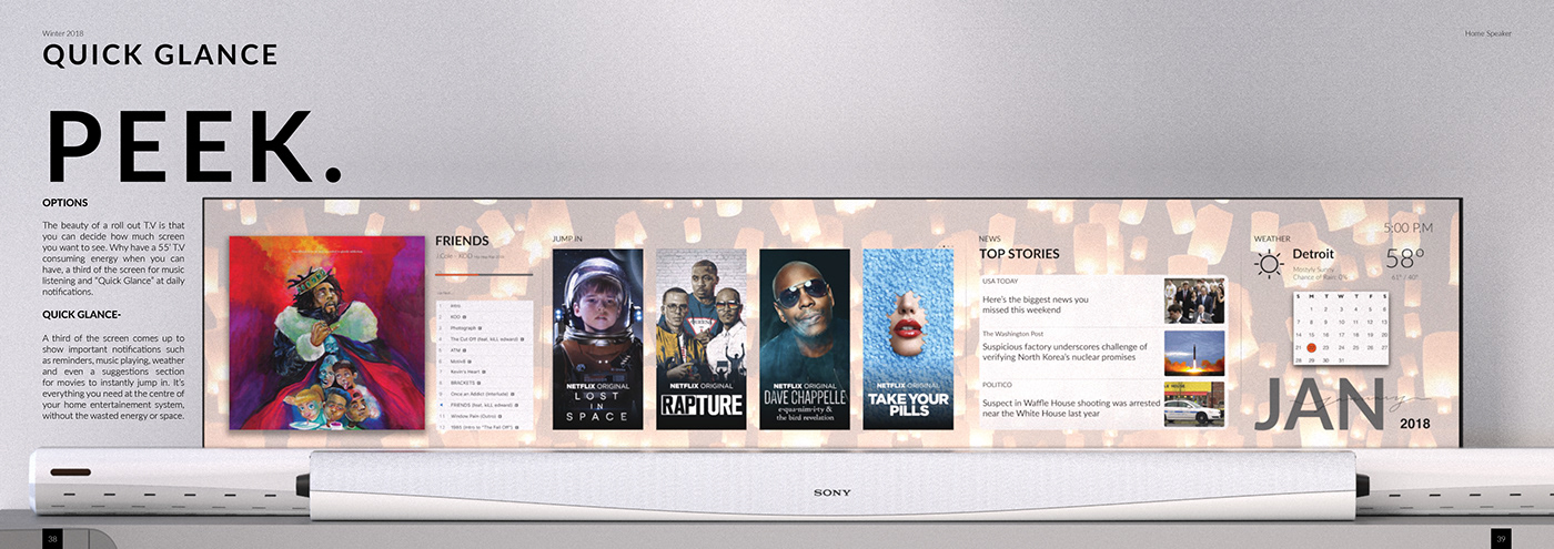 Sony A1E，Interior design，