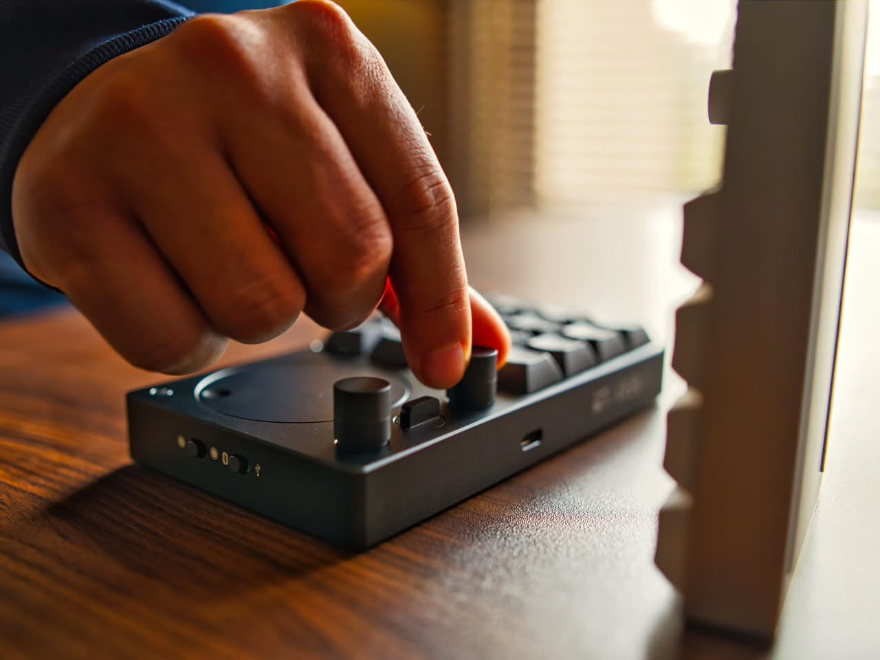 Double platform，Aluminum alloy CNC，BNK-16，Macro Keyboard，Haptic Knob，