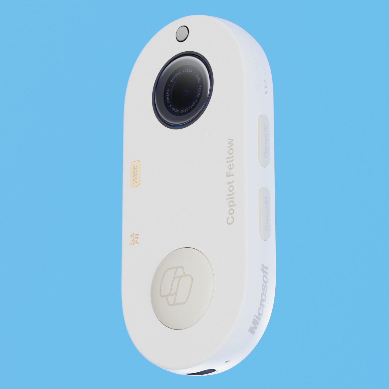 Magnetic suction，Modular design，Copilot Fellow，AI pendant，emotional companionship，