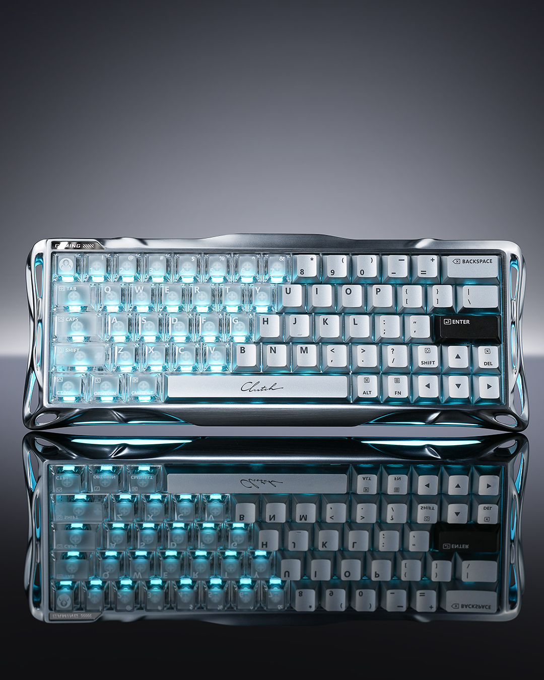 Gaming keyboard，industrial design，Mecha Tide Play，Game peripherals，Skeleton Design，