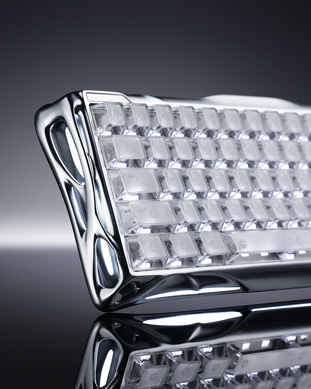 Gaming keyboard，industrial design，Mecha Tide Play，Game peripherals，Skeleton Design，