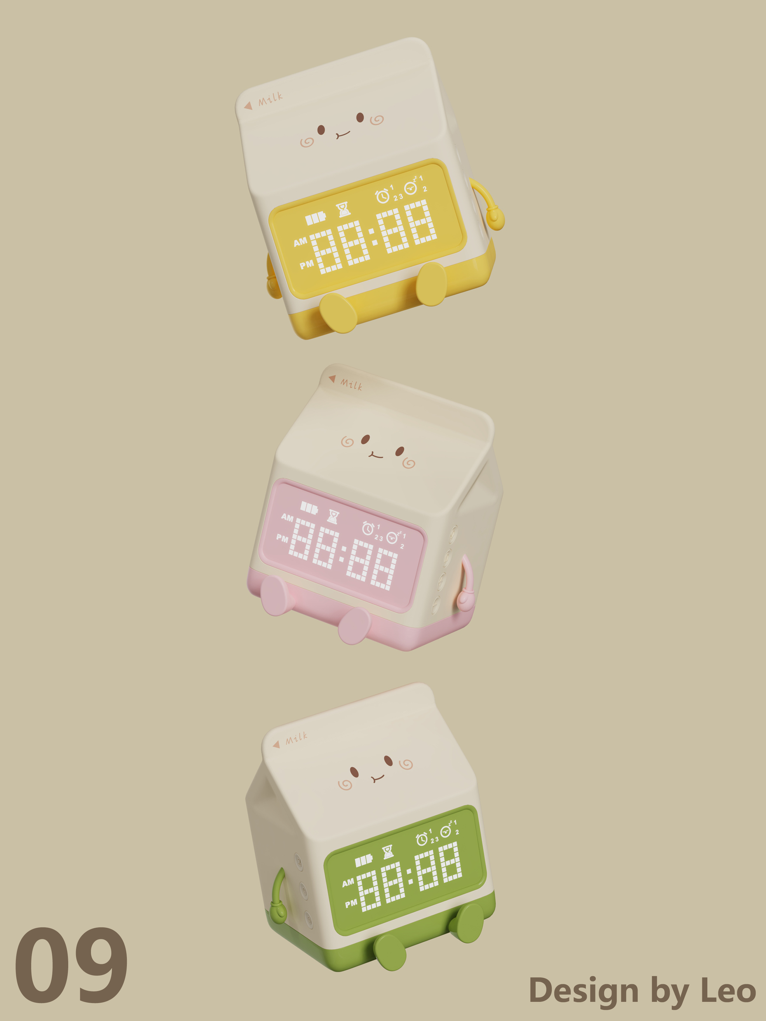Lovely wind，Alarm clock design，Cartoon design，IP Design，