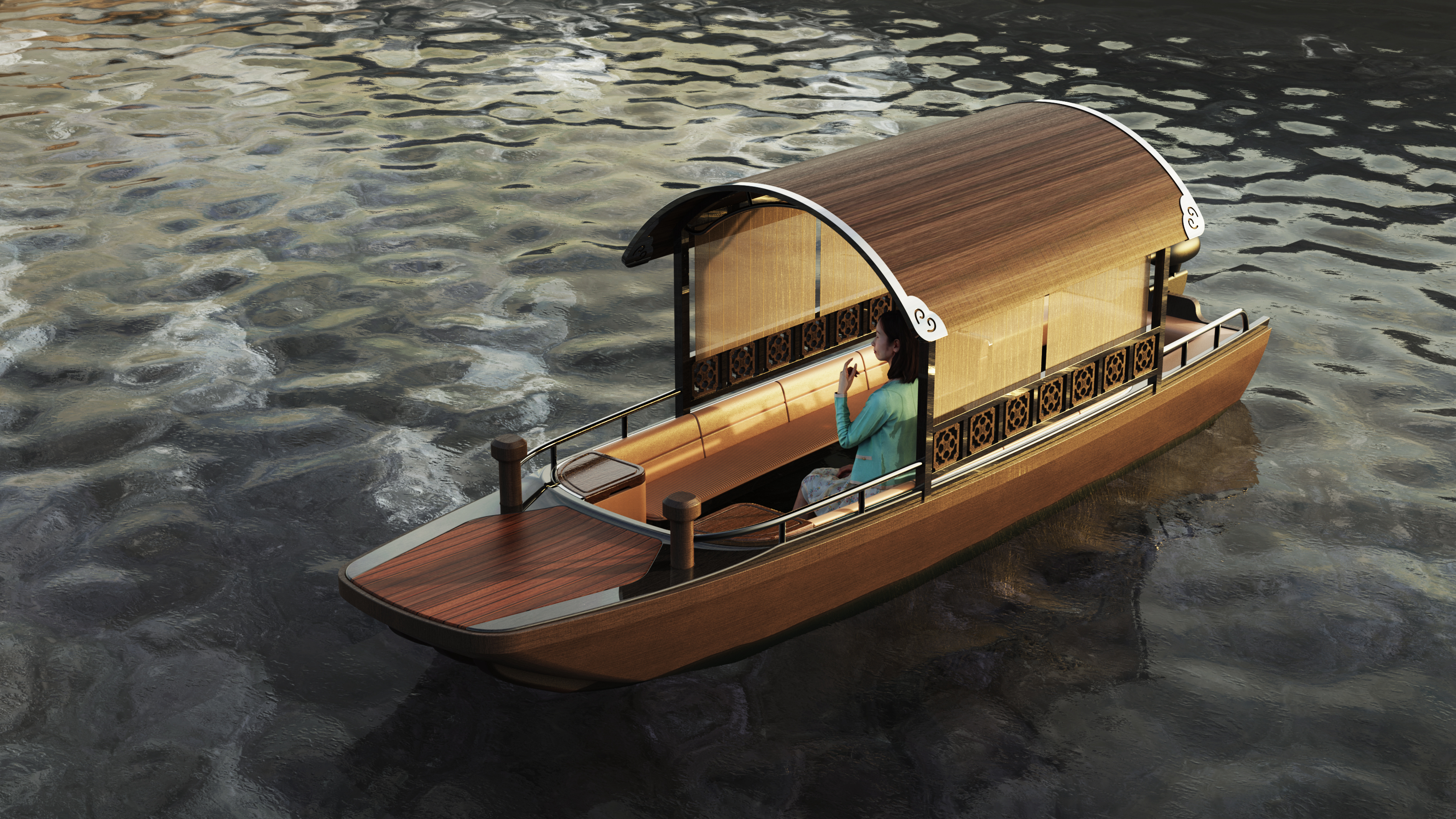 vehicle，Landscape Boat，