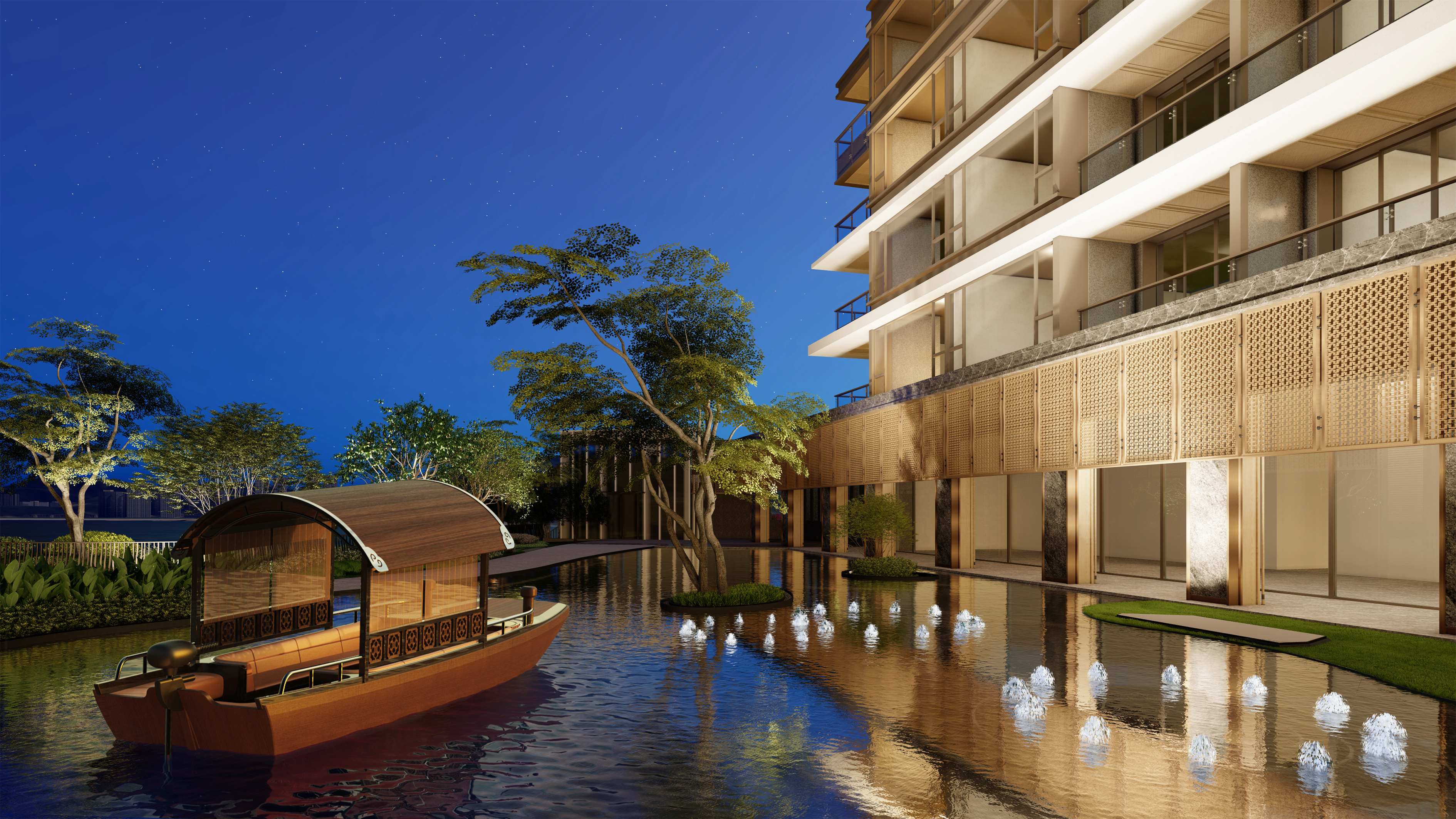 vehicle，Landscape Boat，