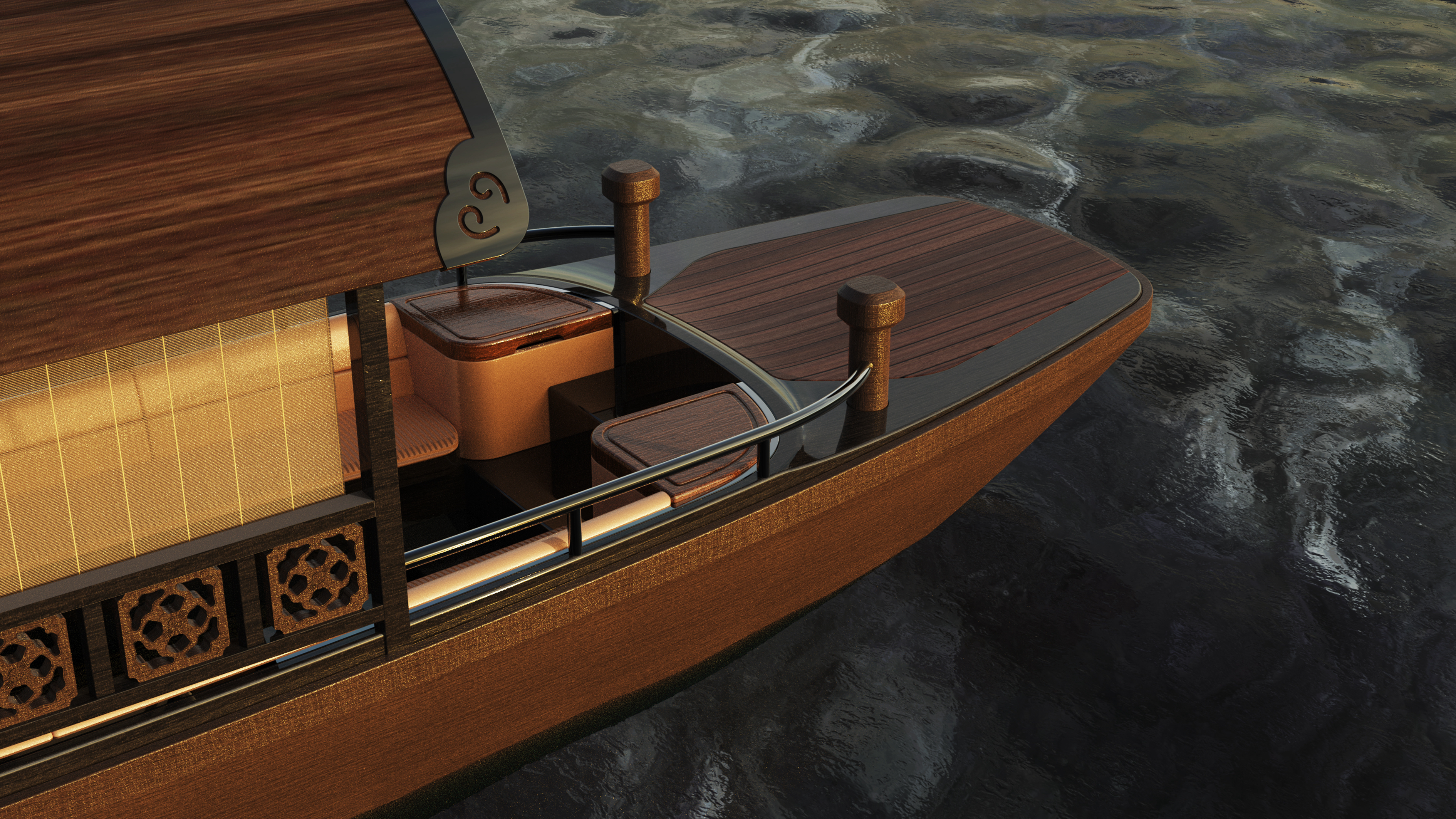 vehicle，Landscape Boat，