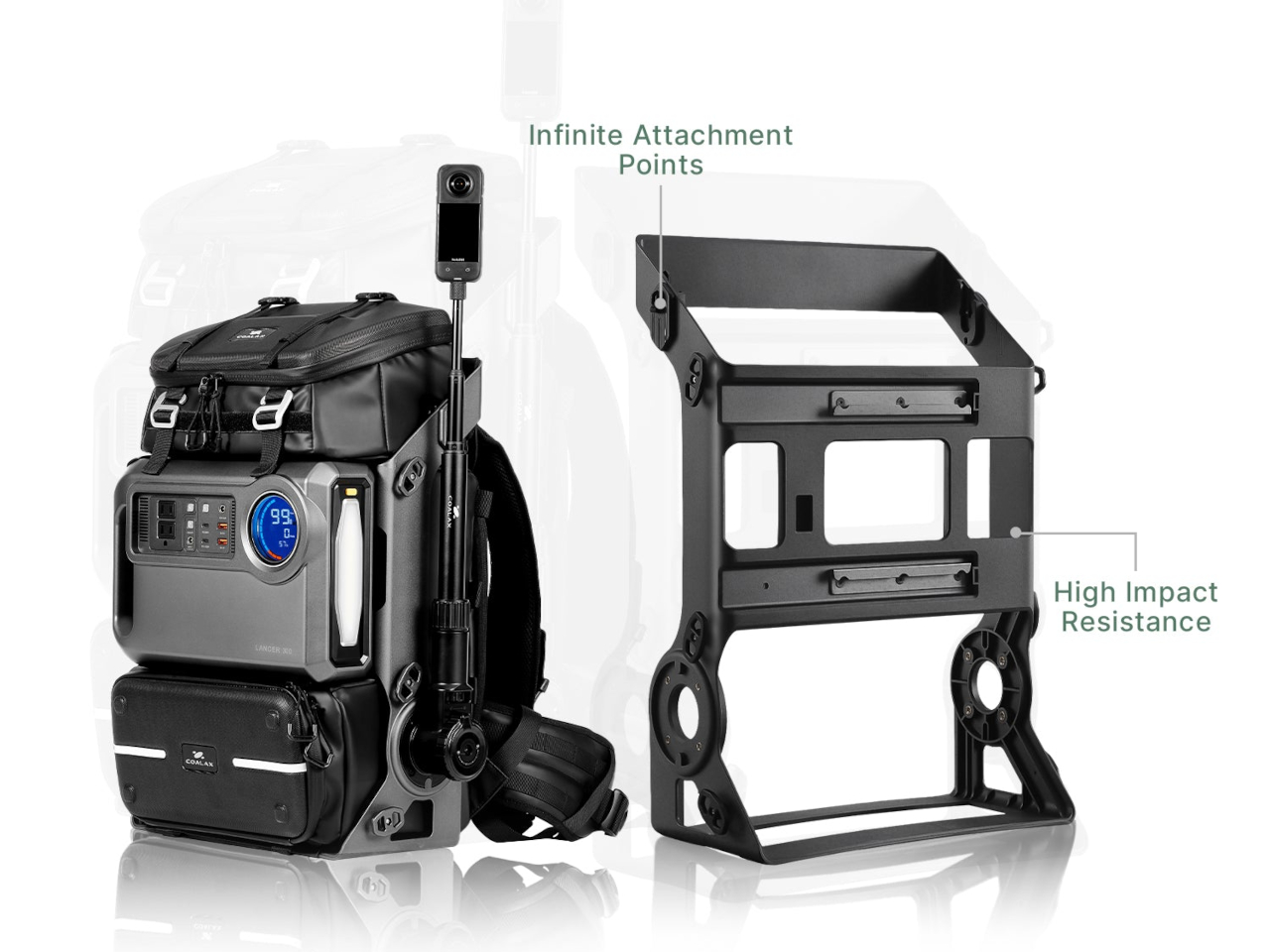 Lancer300，Modular Backpack，Outdoor equipment，Outdoor Backpack，