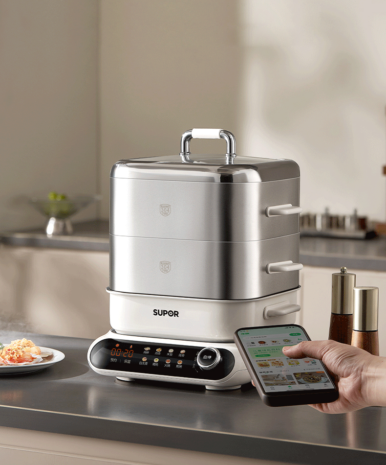 Electric steamer，Kitchen appliances，Multifunctional electric steamer，Home Appliances，