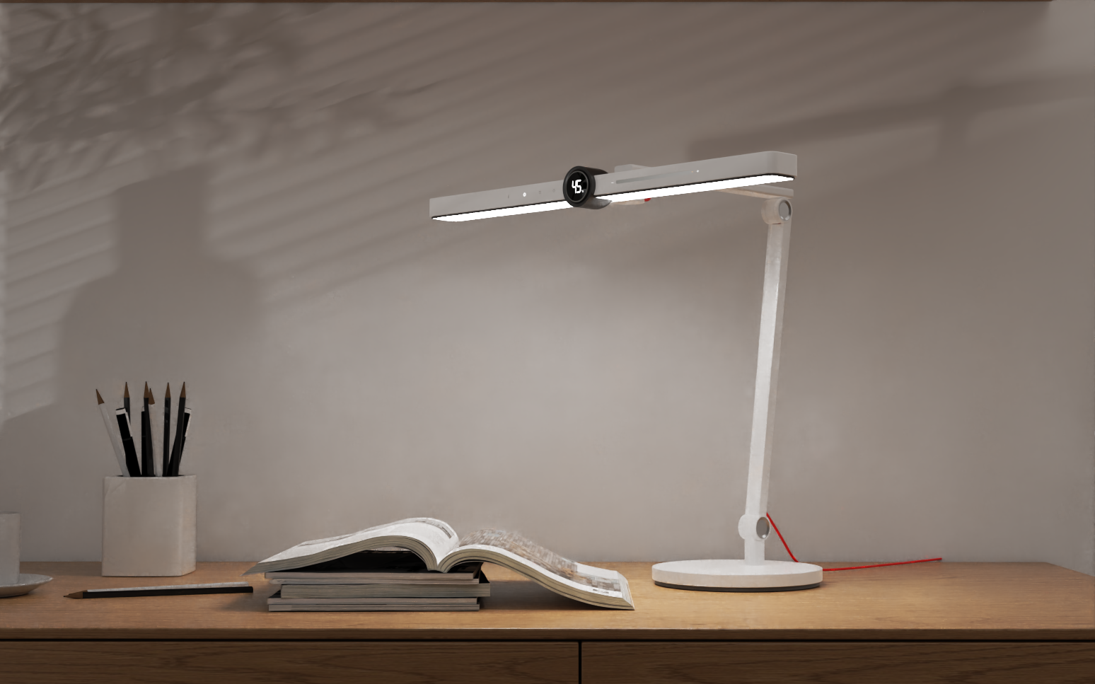 Desk lamp，intelligence，interactive，