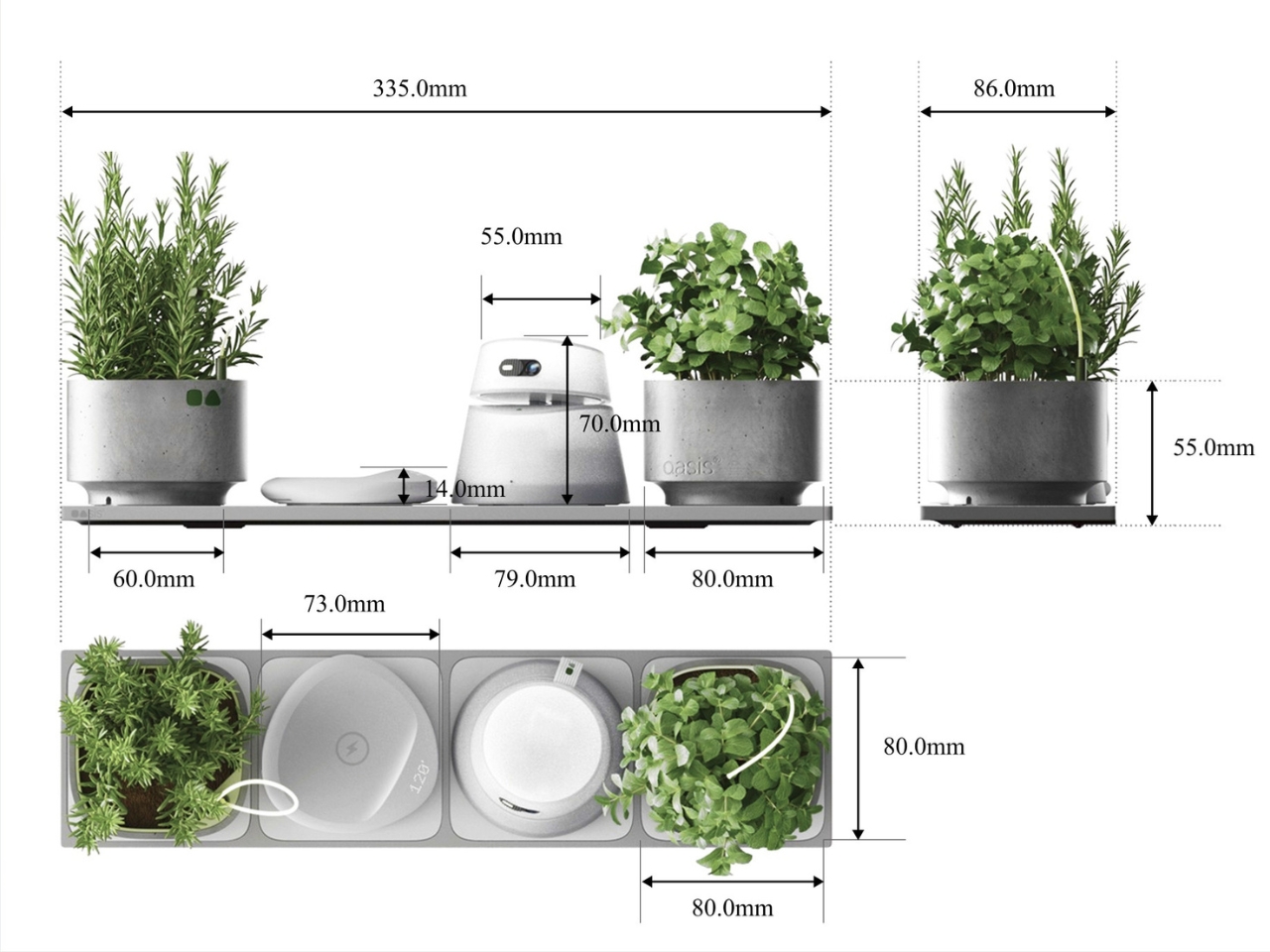 OASIS，intelligence，Flowerpot，Housewear & Furnishings，