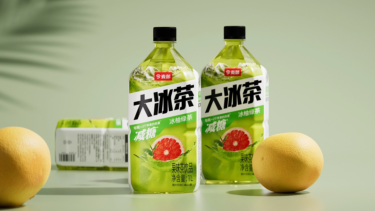 Shanghai Packaging Design Company，Jinmailang，Beverage packaging design，packing design，Big Iced Tea，
