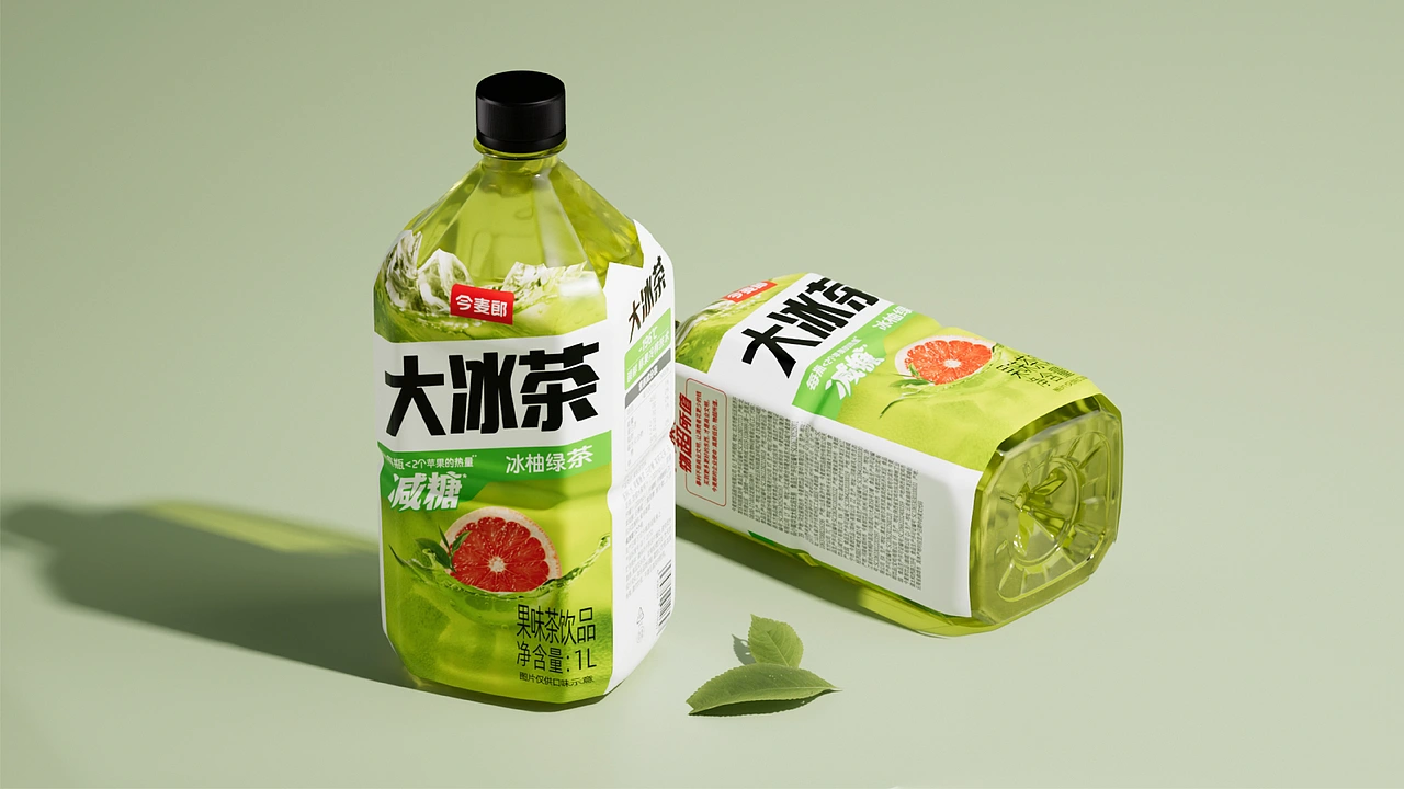 Shanghai Packaging Design Company，Jinmailang，Beverage packaging design，packing design，Big Iced Tea，