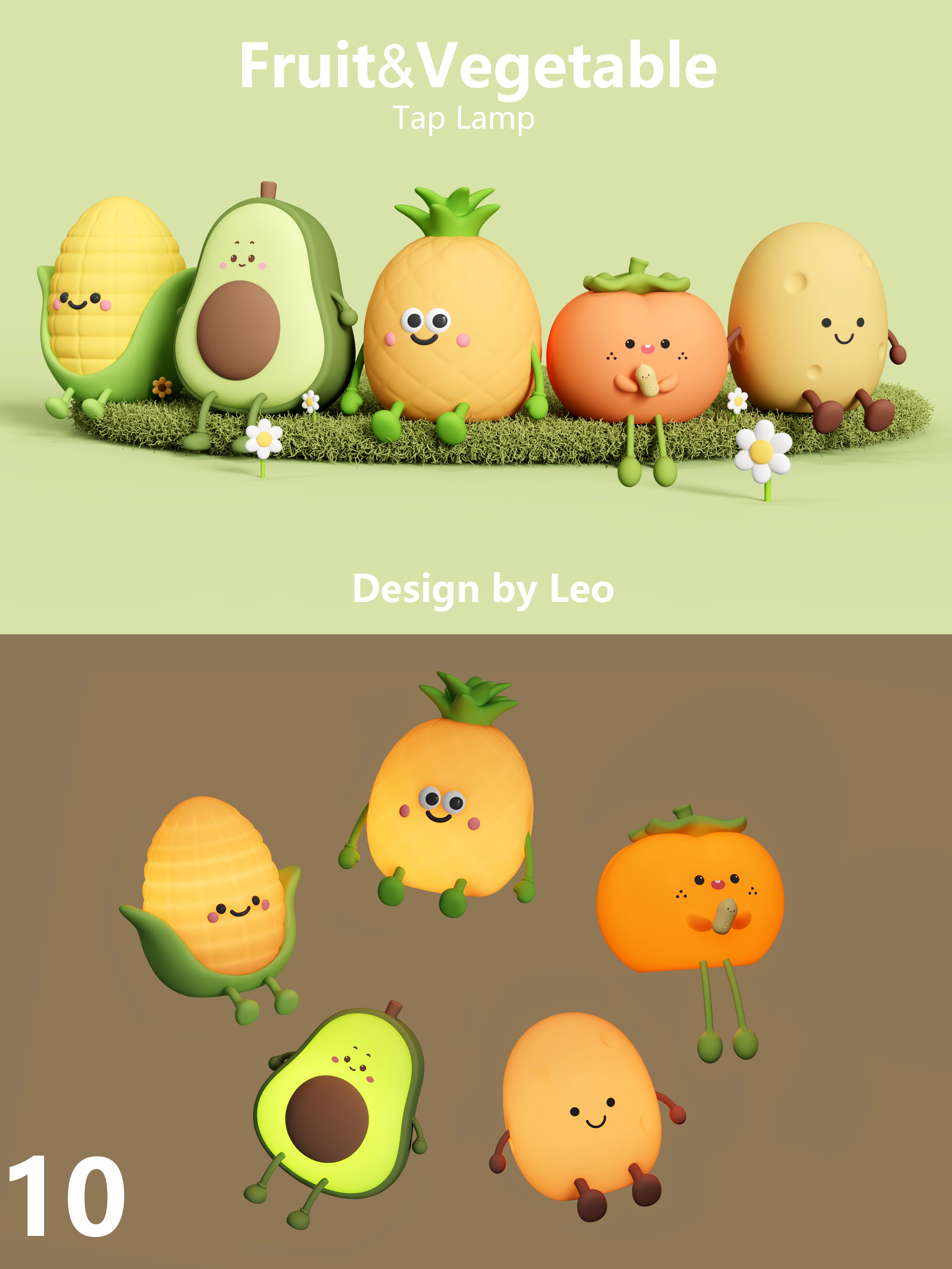 Night light, silicone lamp, pat light, atmosphere light, lovely wind，