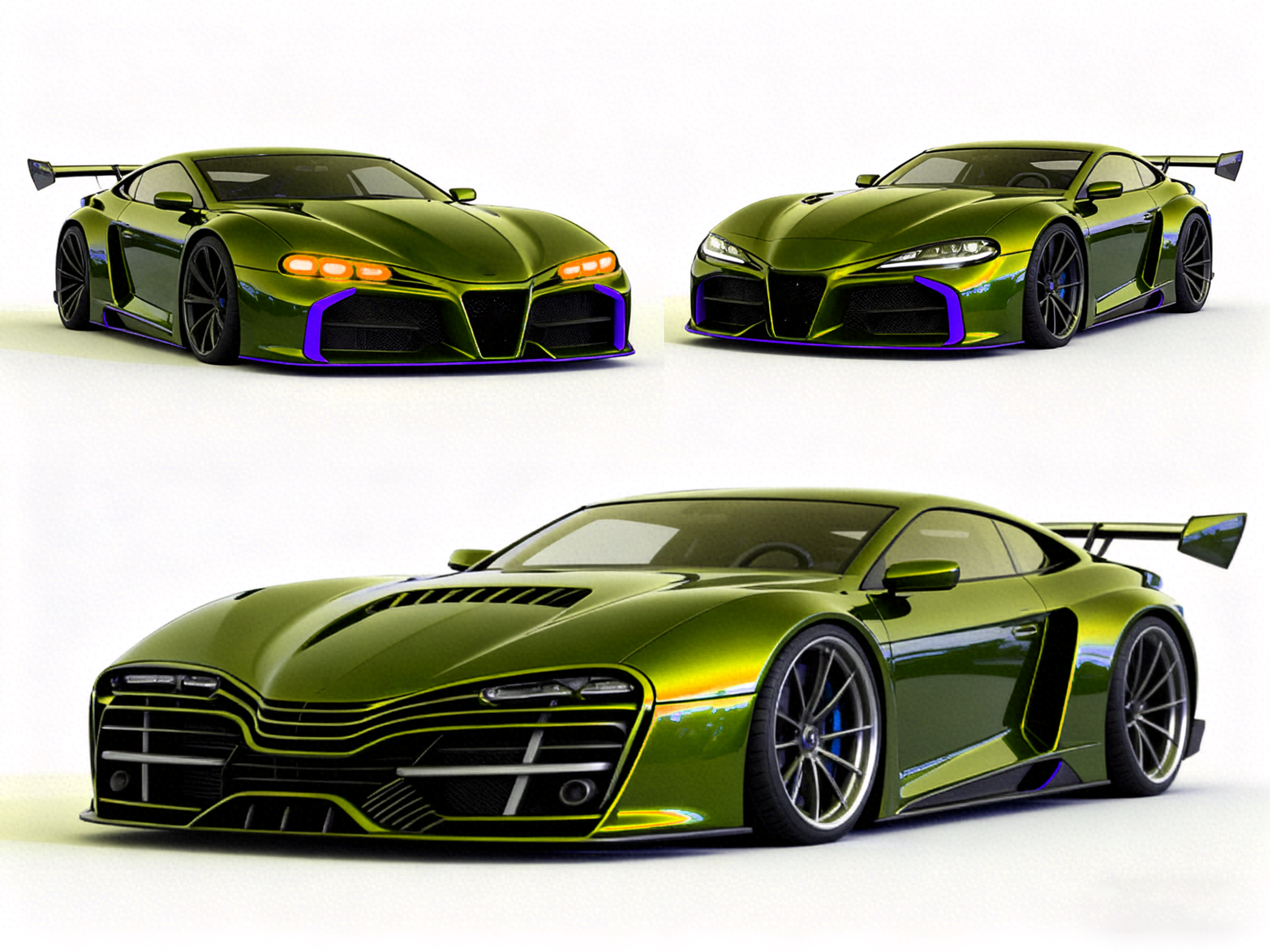 Car Sketch, AI Color, Vehicle, Car Design，