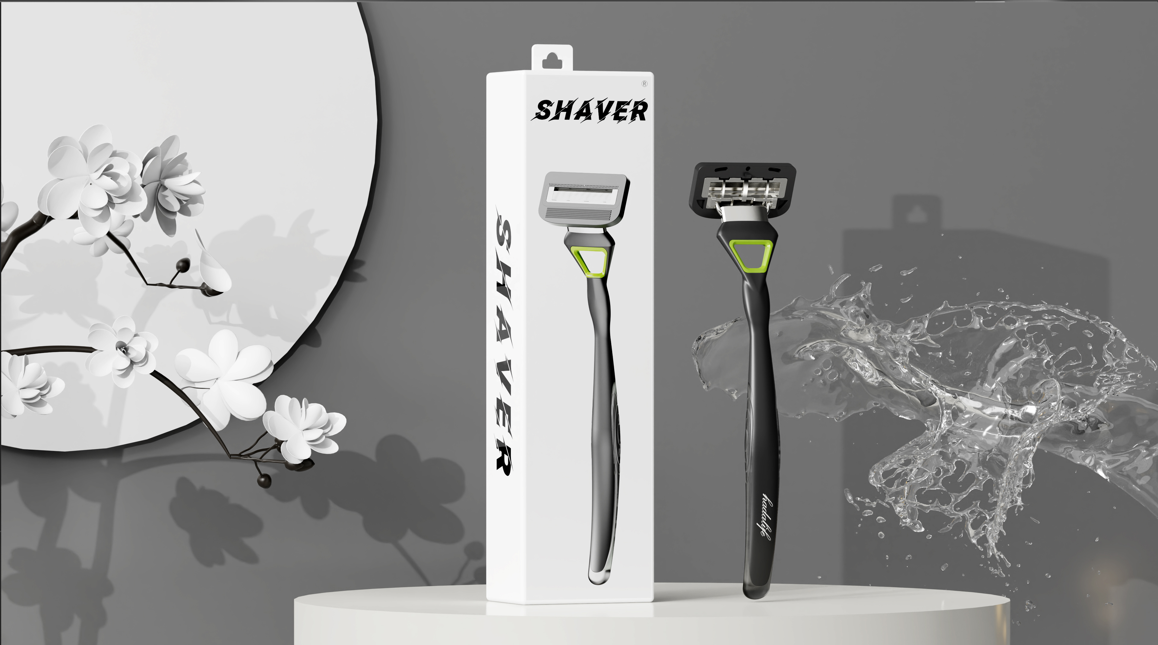 razor，product design，Modeling and rendering，Daily sharing.，