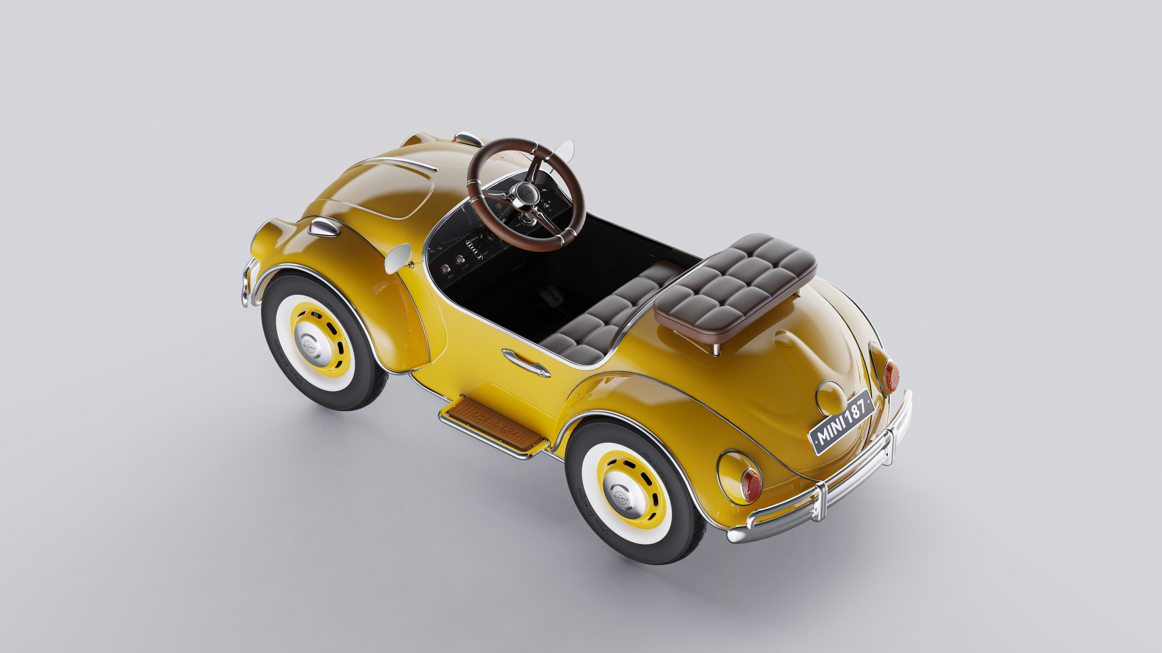 industrial design，product design，Children's car design，Retro toy car，Mini simulation car，Beetle modeling，High-value stroller，Niche stroller，