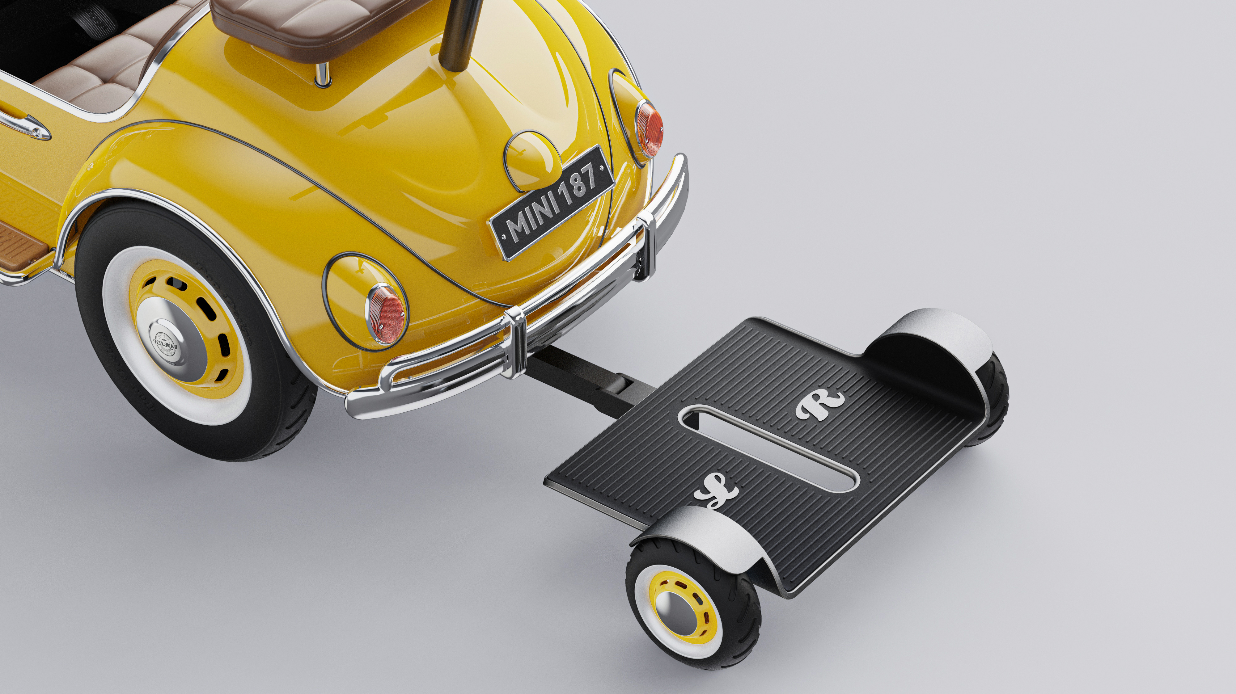 industrial design，product design，Children's car design，Retro toy car，Mini simulation car，Beetle modeling，High-value stroller，Niche stroller，