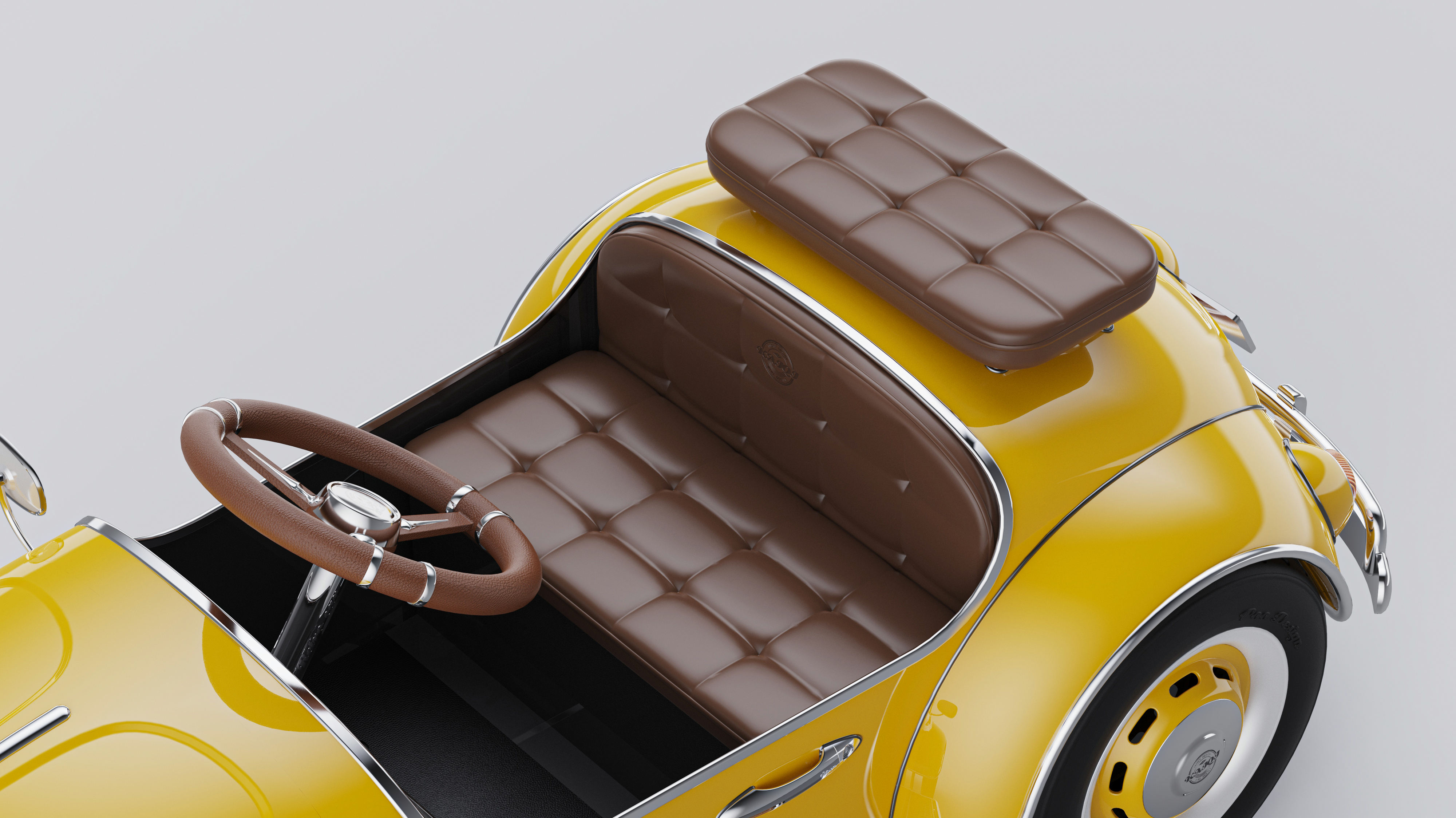 industrial design，product design，Children's car design，Retro toy car，Mini simulation car，Beetle modeling，High-value stroller，Niche stroller，