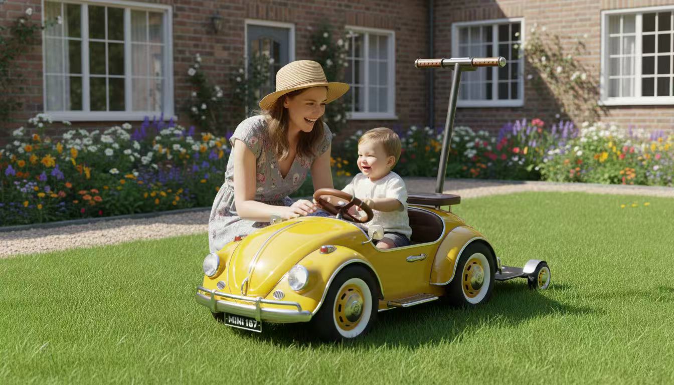 industrial design，product design，Children's car design，Retro toy car，Mini simulation car，Beetle modeling，High-value stroller，Niche stroller，