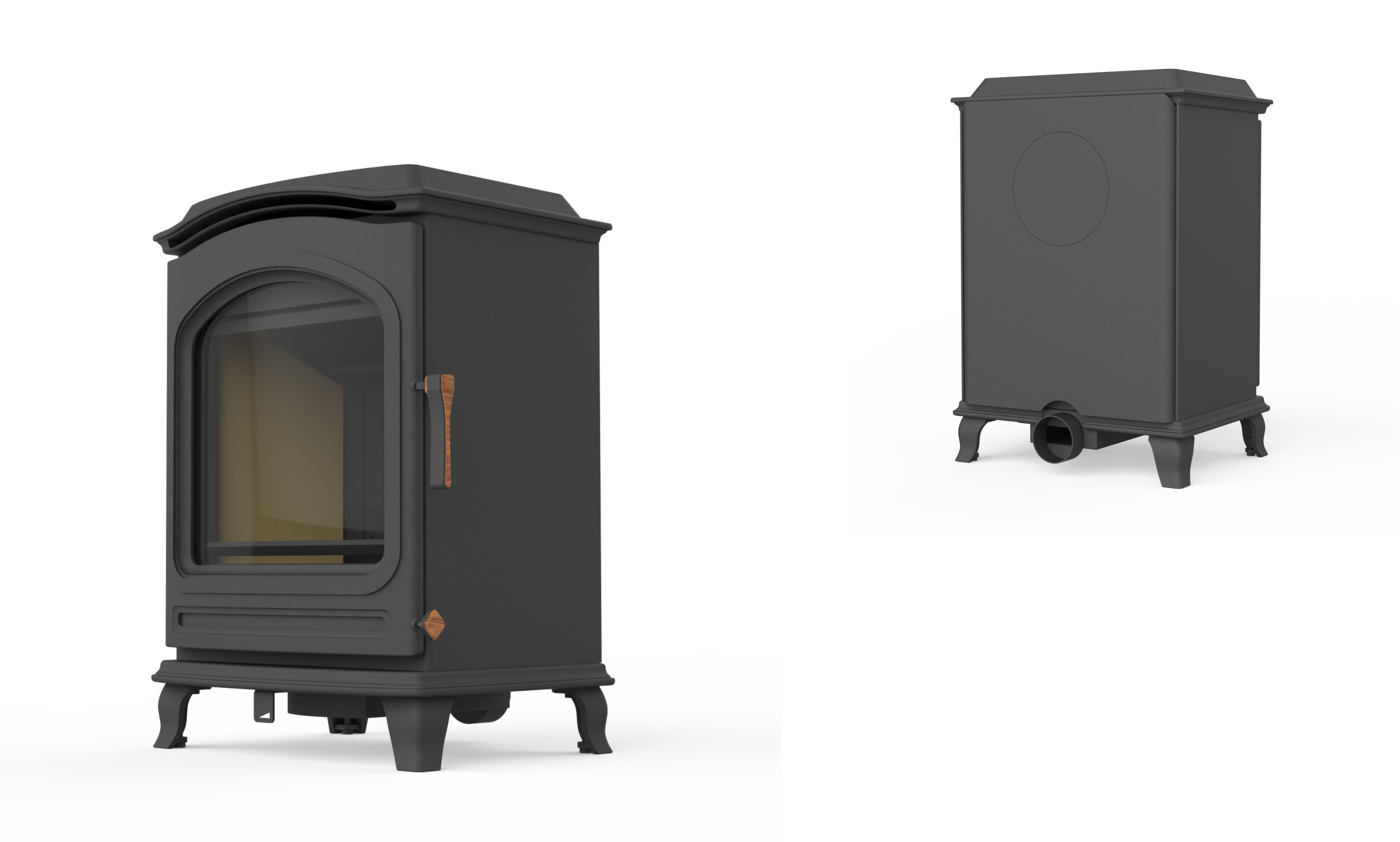 industrial design，Creative design，sheet metal cast iron，Structural design，Prototype production，design analysis ，Wood burning fireplace，True Fire Fireplace，