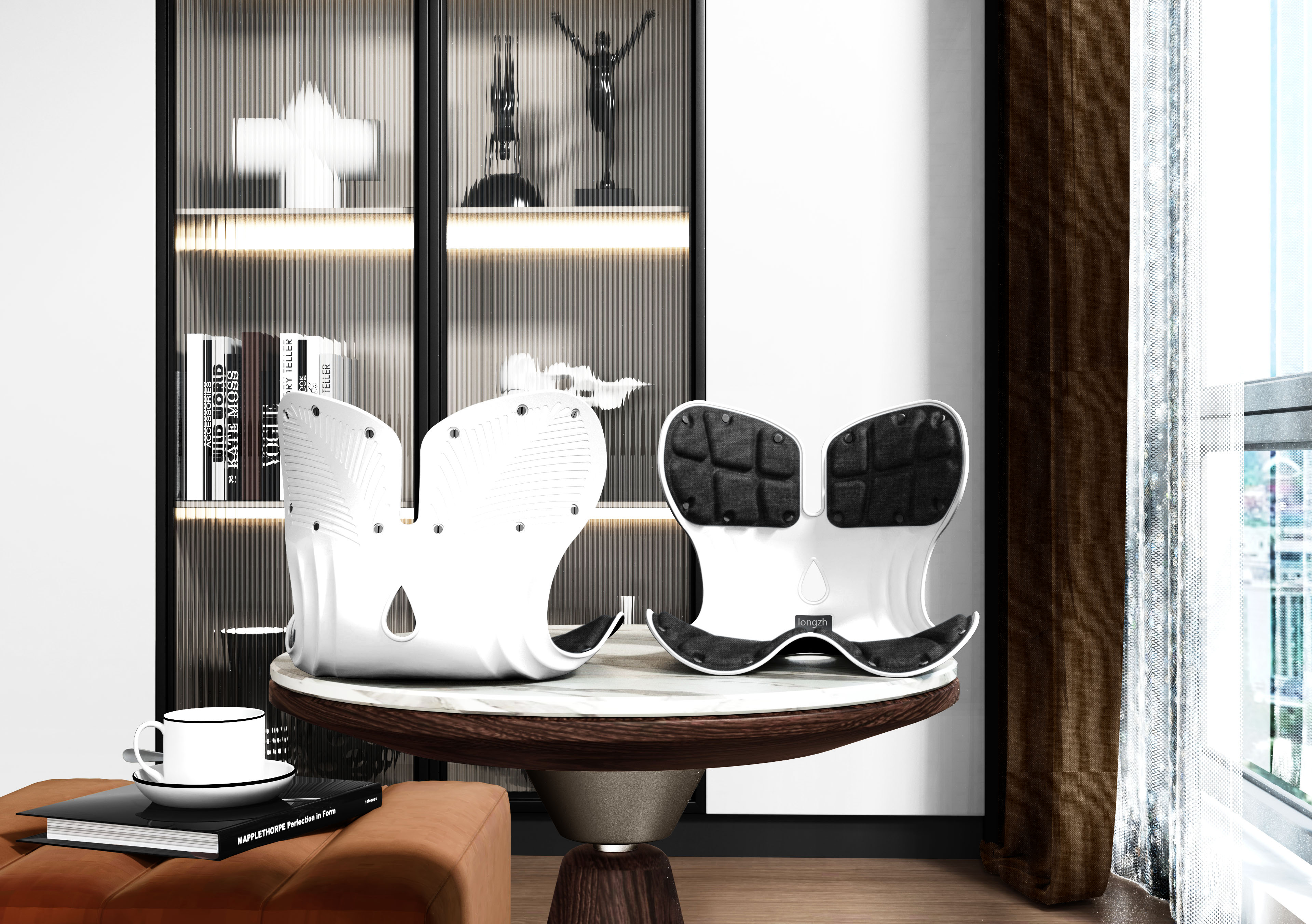 Waist support design，Waist，Waist protection，furniture design ，chair，