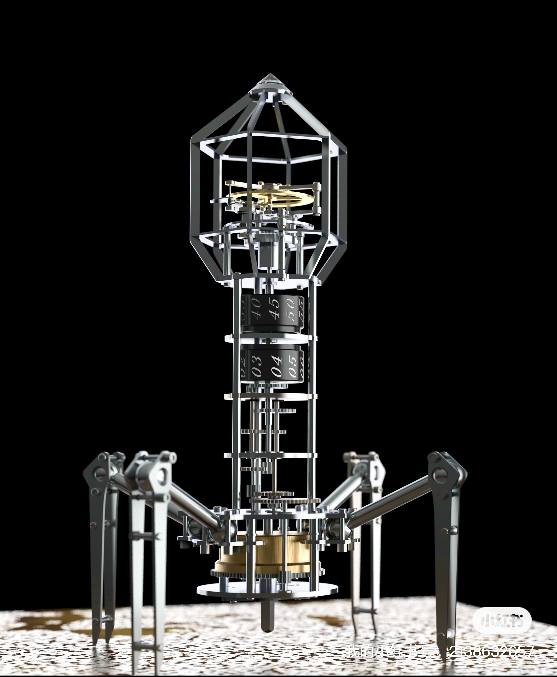 Wrist watch，desk clock，Ornaments，Model，Mechanics，