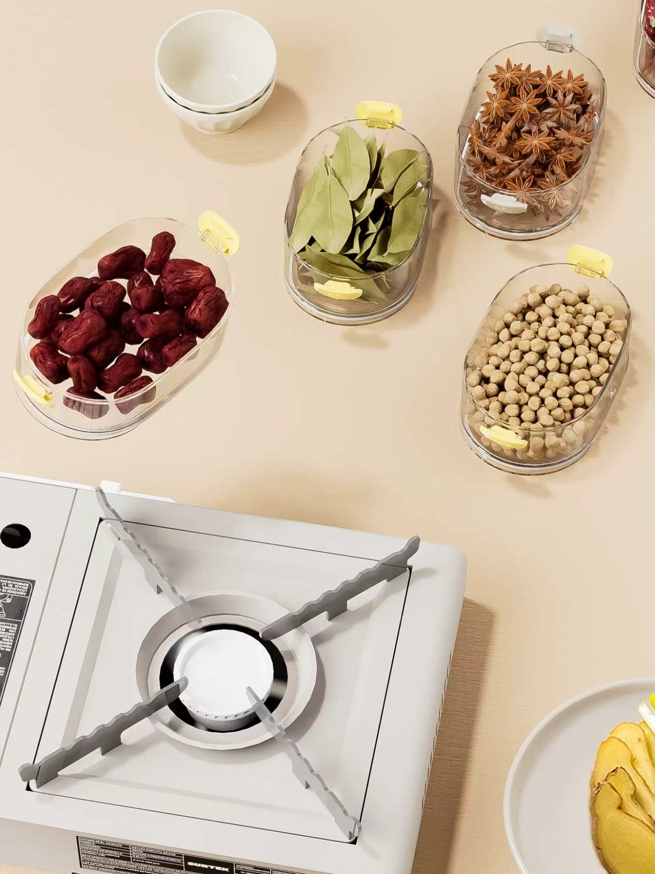 Spice box，kitchen，Stack，