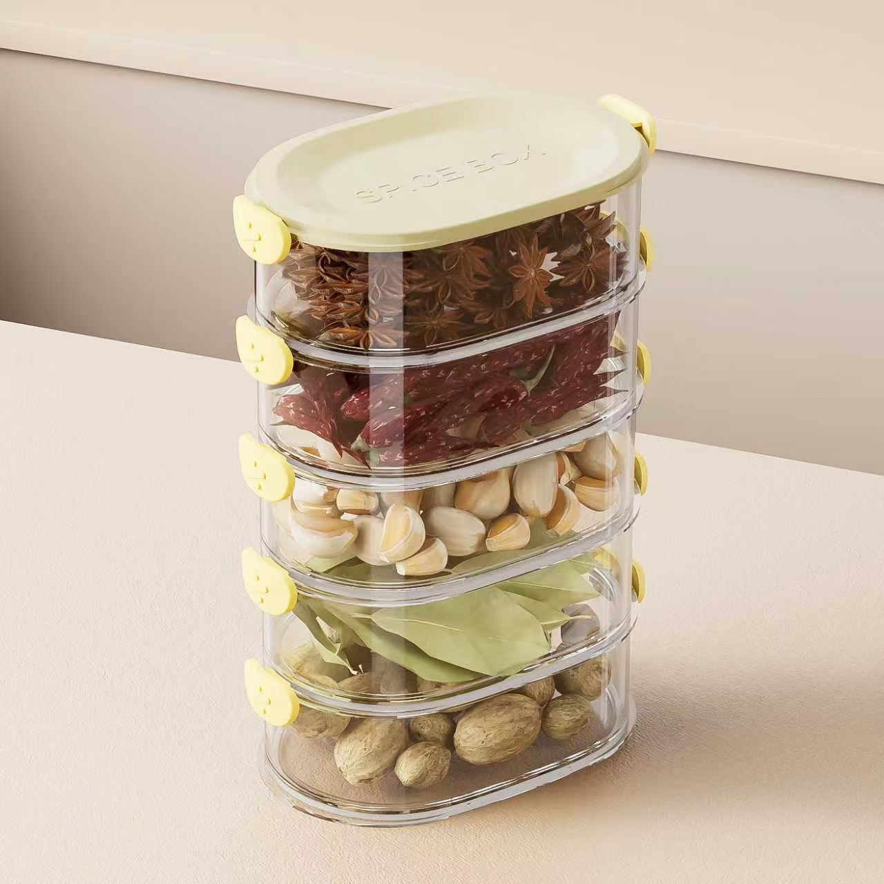 Spice box，kitchen，Stack，