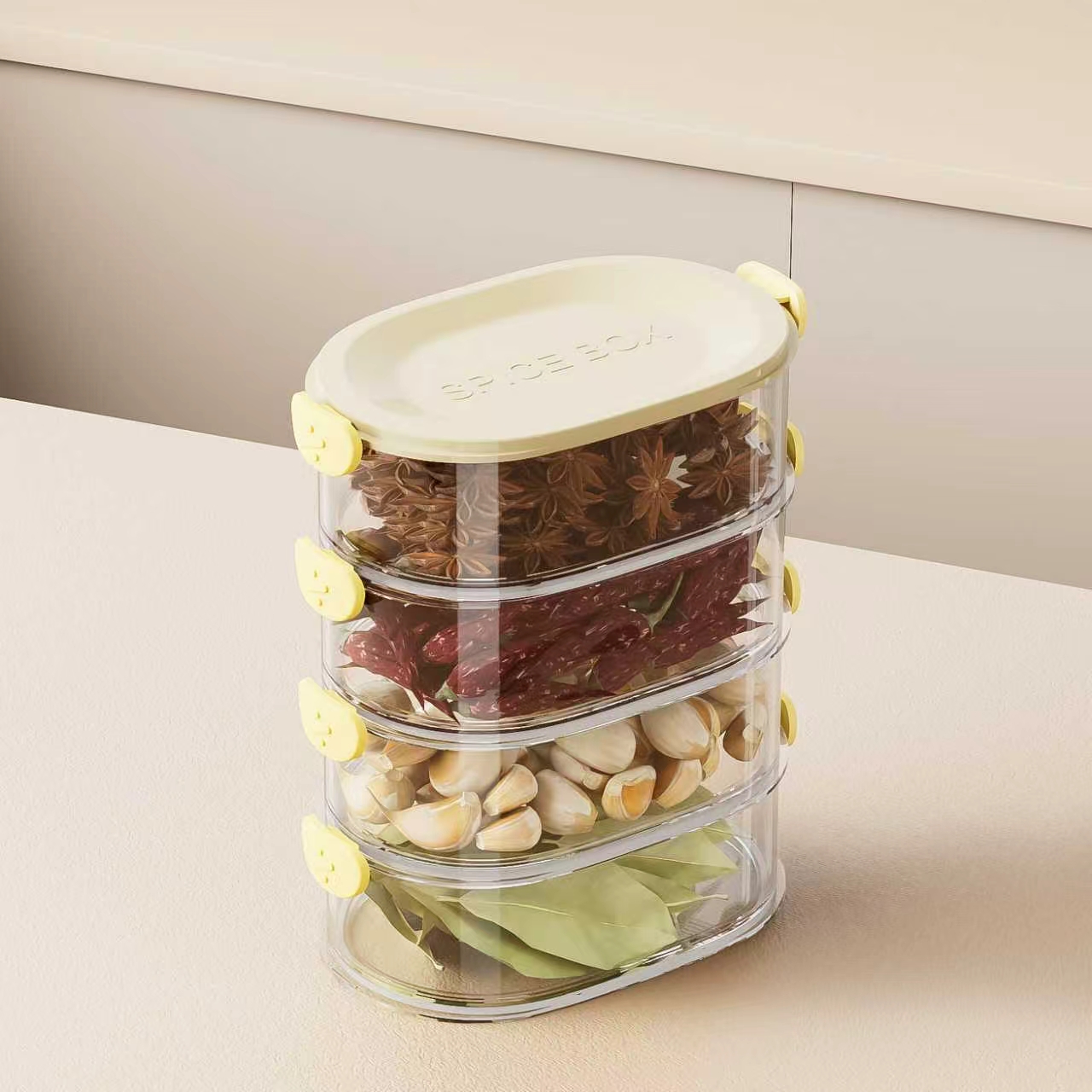 Spice box，kitchen，Stack，