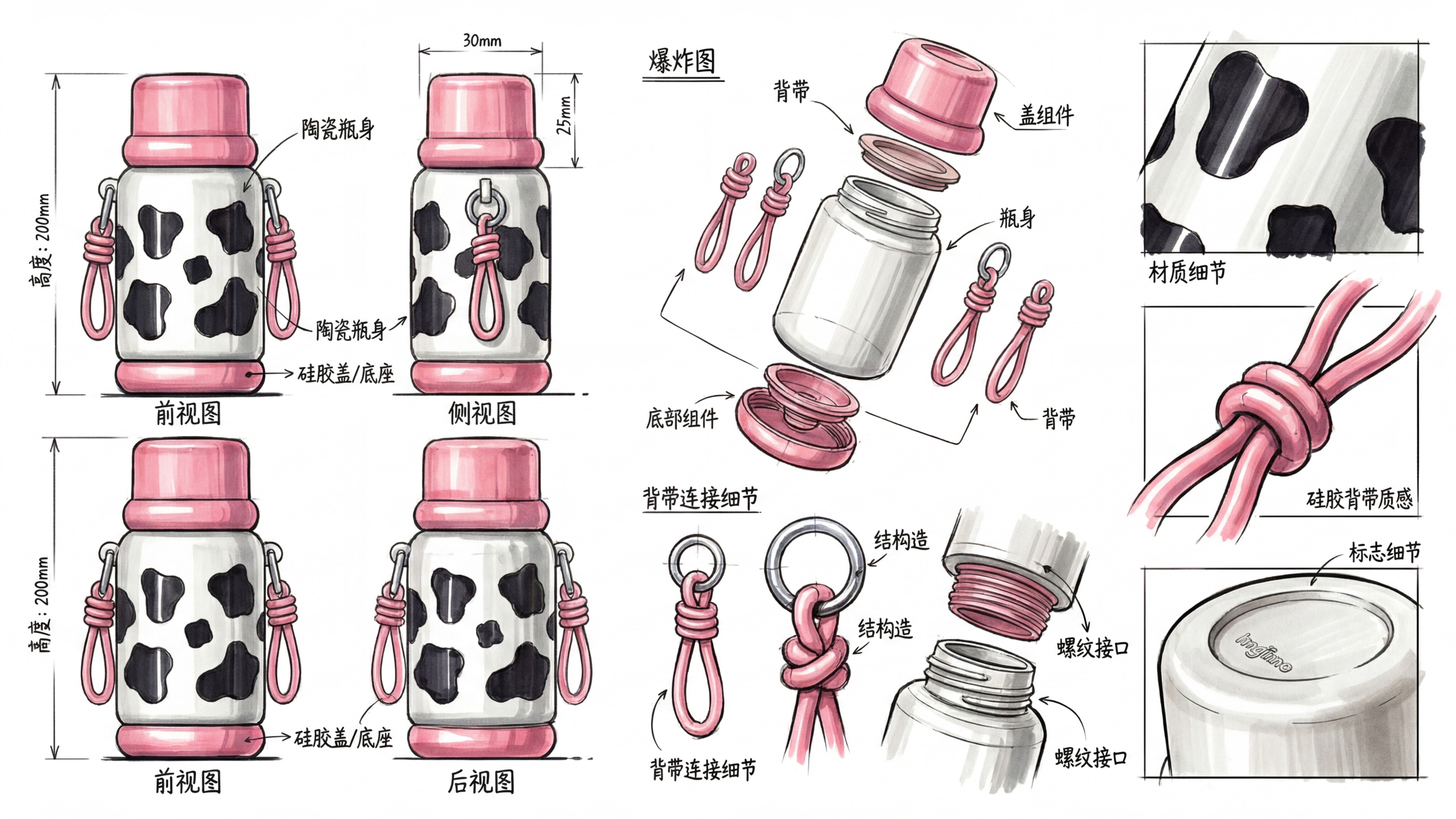 Water cup，vacuum cup，product design，Mother baby design，