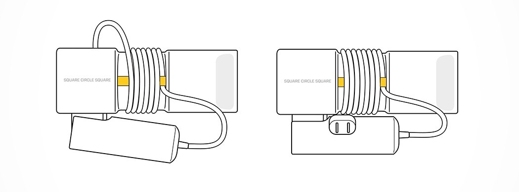 white，black，an electric appliance，SQUARE CIRCLE，hair drier，